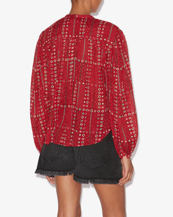 ISABEL MARANT ÉTOILE Salika Top in Red ISABEL MARANT ÉTOILE Salika Top in Red