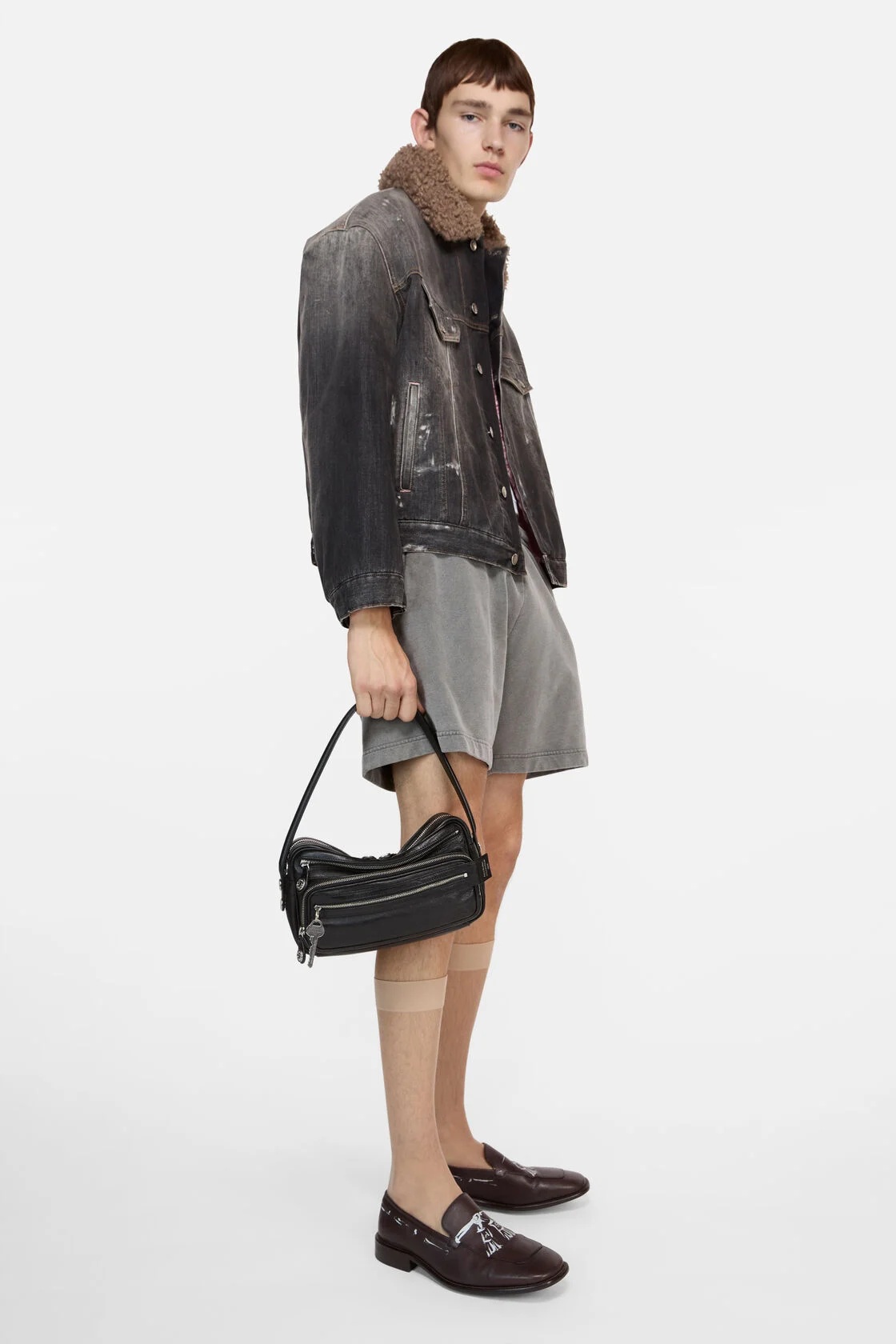 ACNE STUDIOS Camero Party Bag in Black