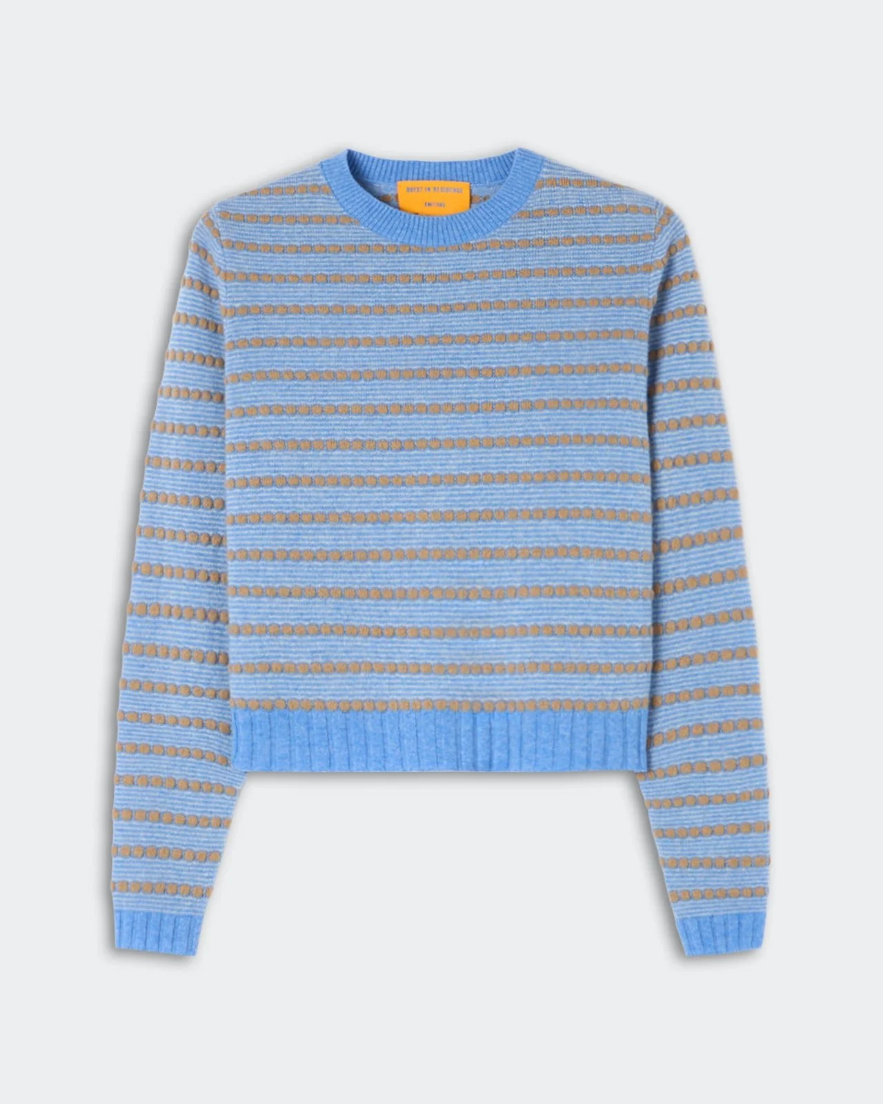 GUEST IN RESIDENCE Shrunken Crew Sweater Pebble Stripe