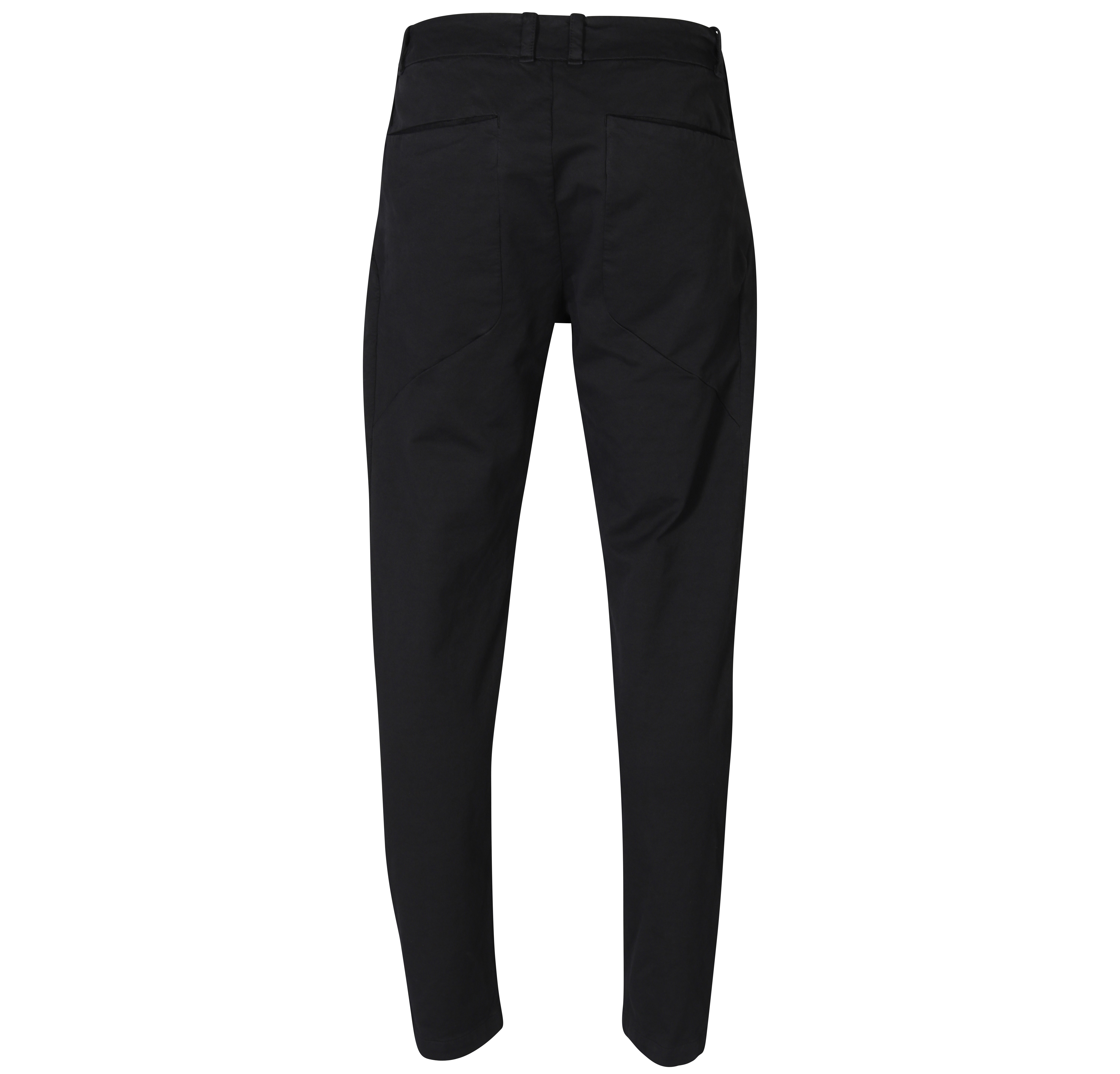 TRANSIT UOMO Cotton Stretch Pant in Black