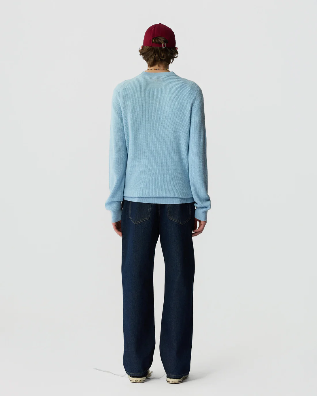 GUEST IN RESIDENCE Allday Crey Rib Sweater in Clear Sky