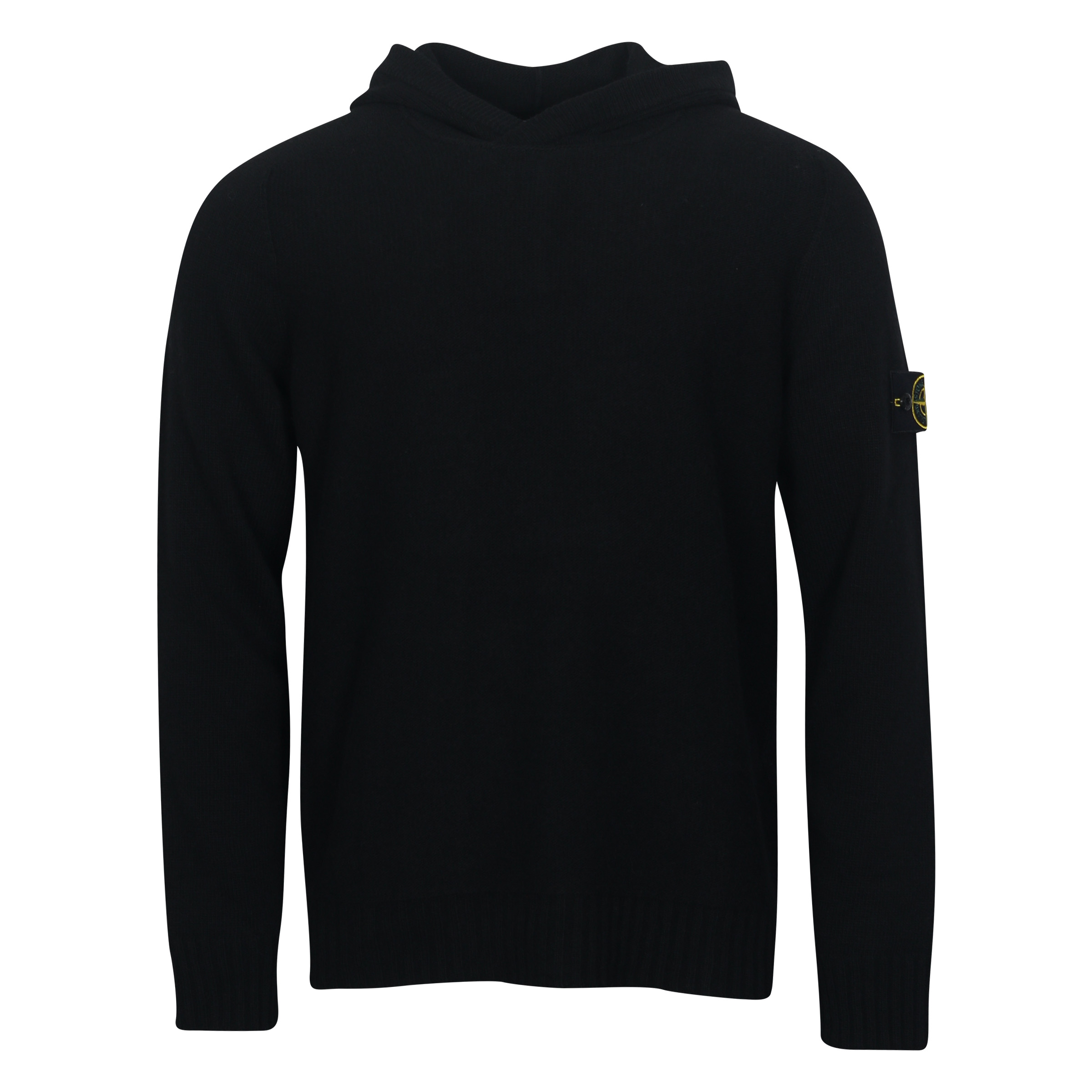 Stone Island Knit Hoodie in Black