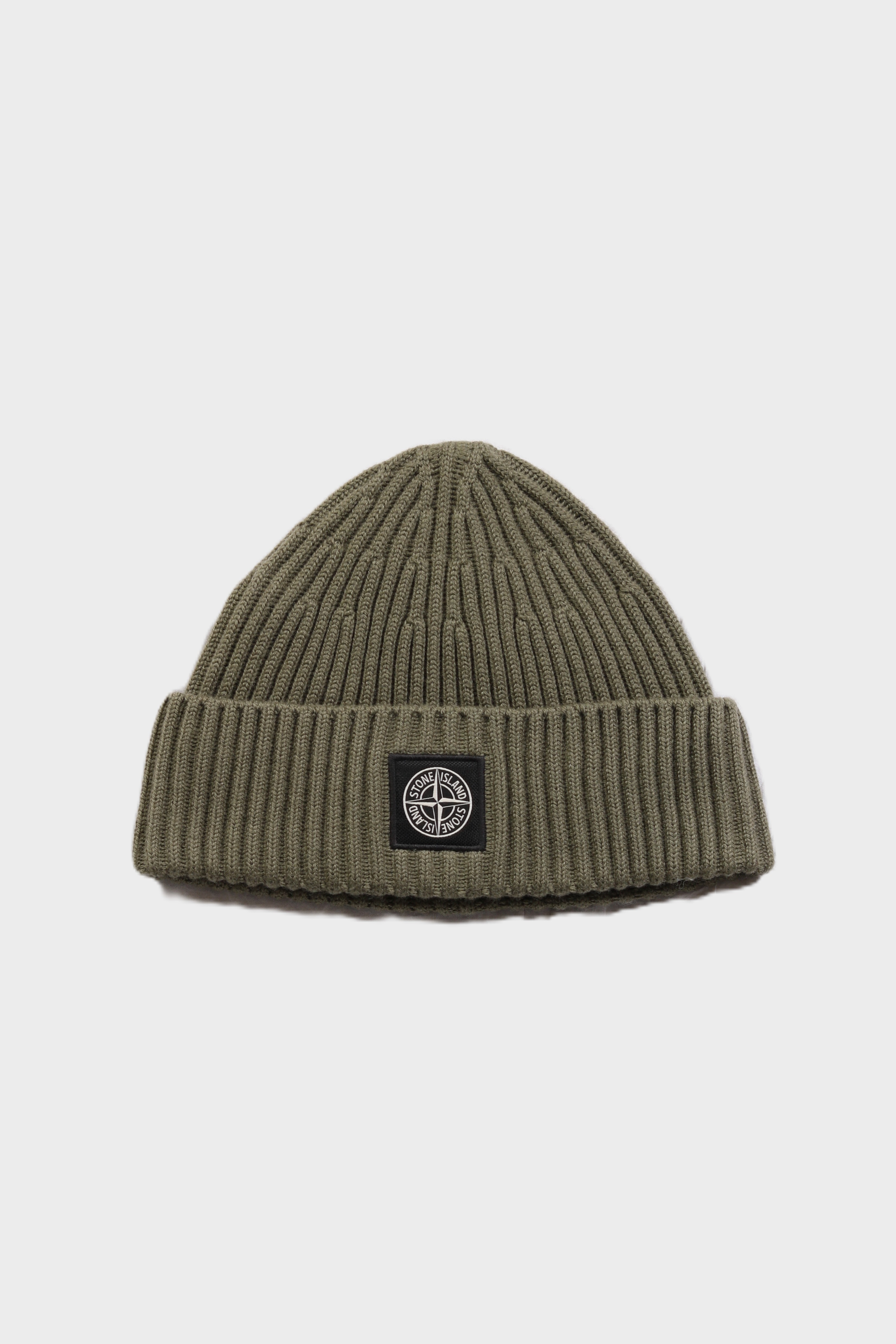 STONE ISLAND Knit Beanie in Light Olive