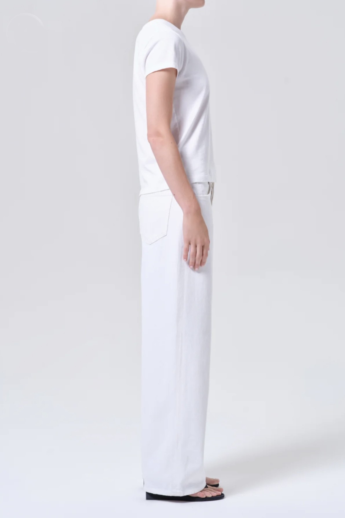 AGOLDE Low Slung Baggy in White