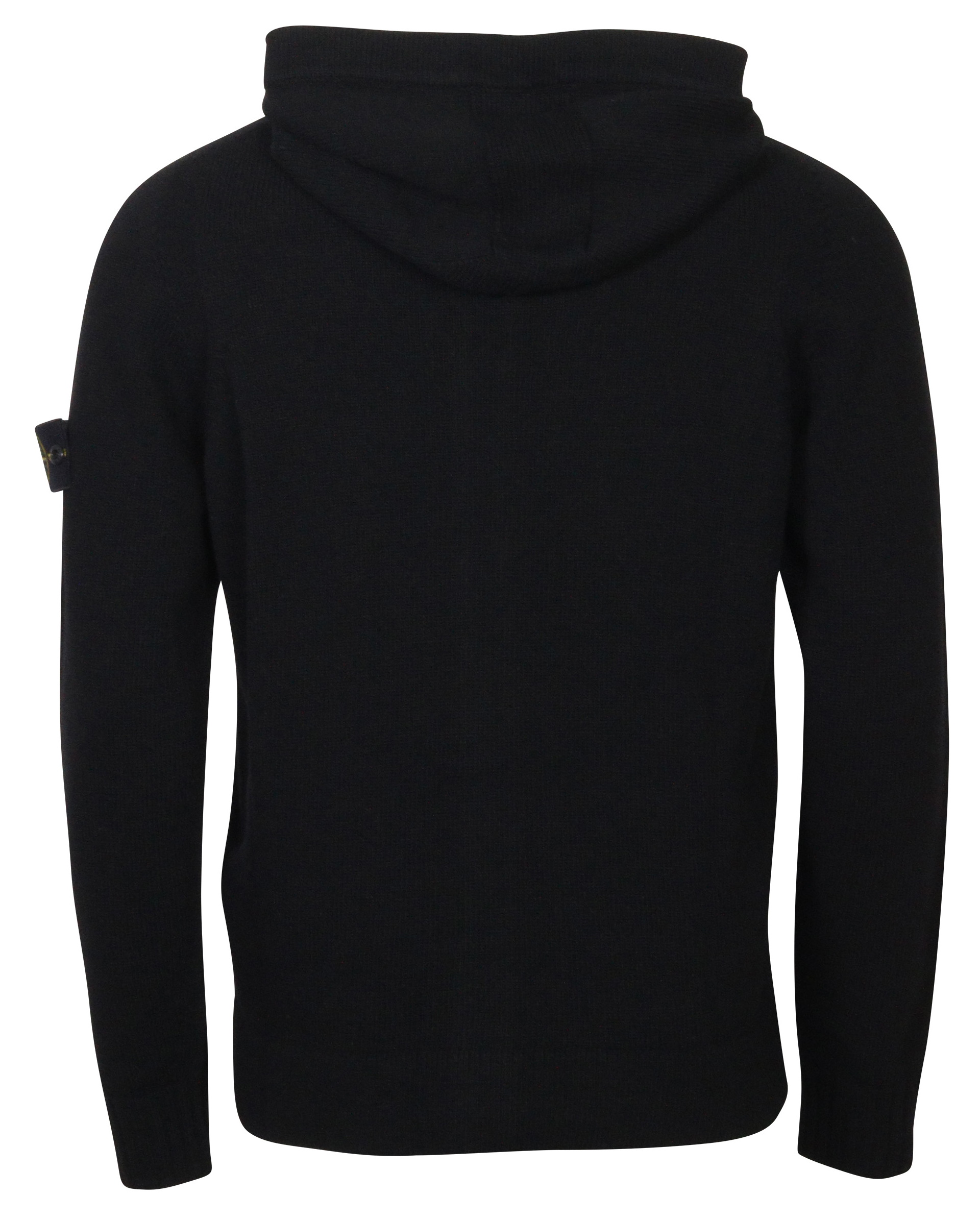 Stone Island Hooded Knit Cardigan Black