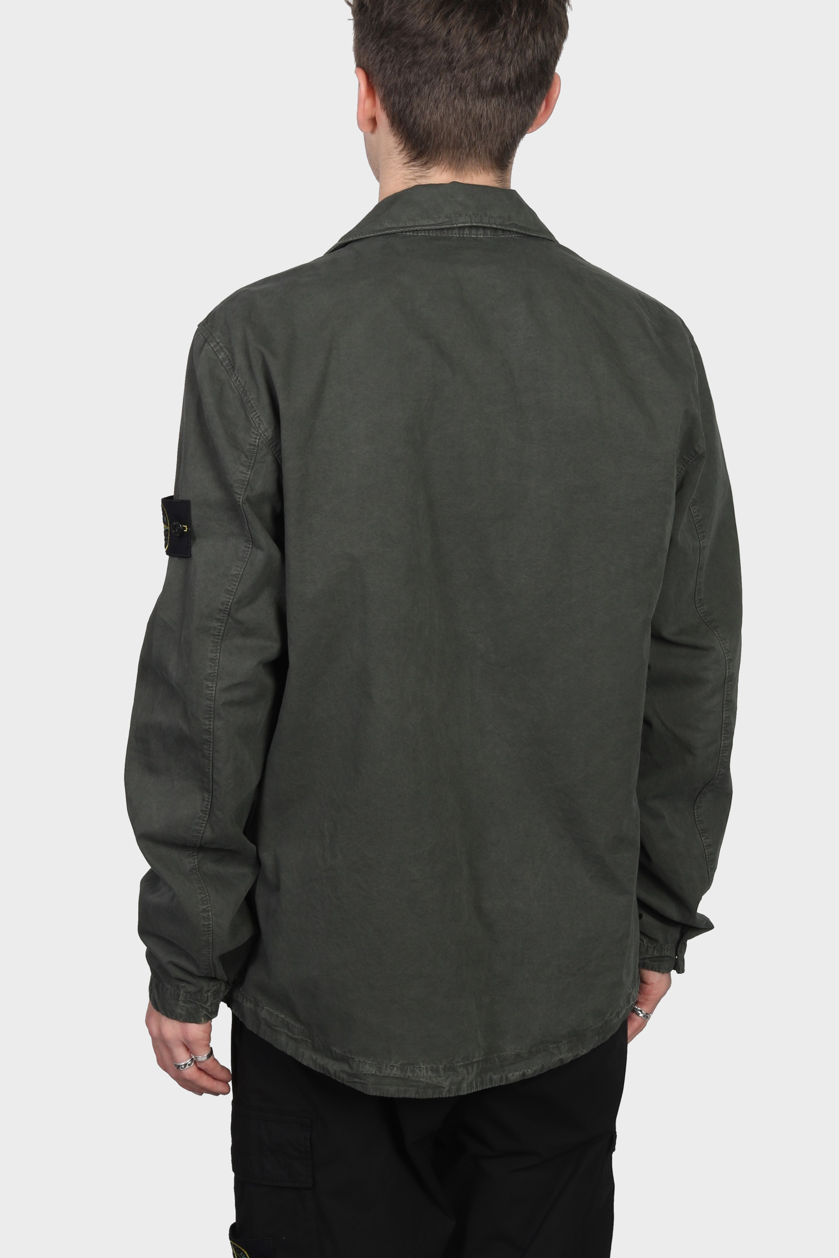 STONE ISLAND Overshirt in Washed Green XL