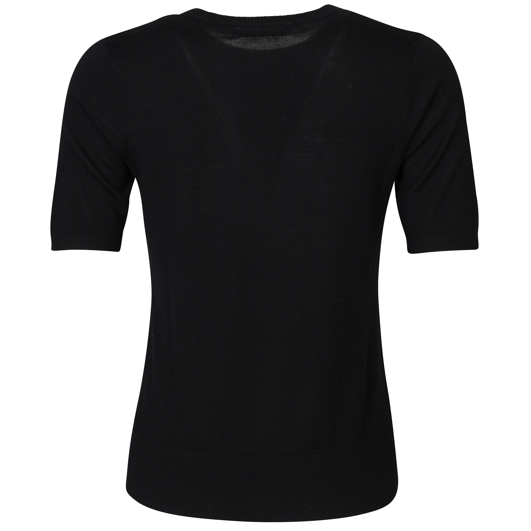 FLONA Cashmere T-Shirt in Black XS
