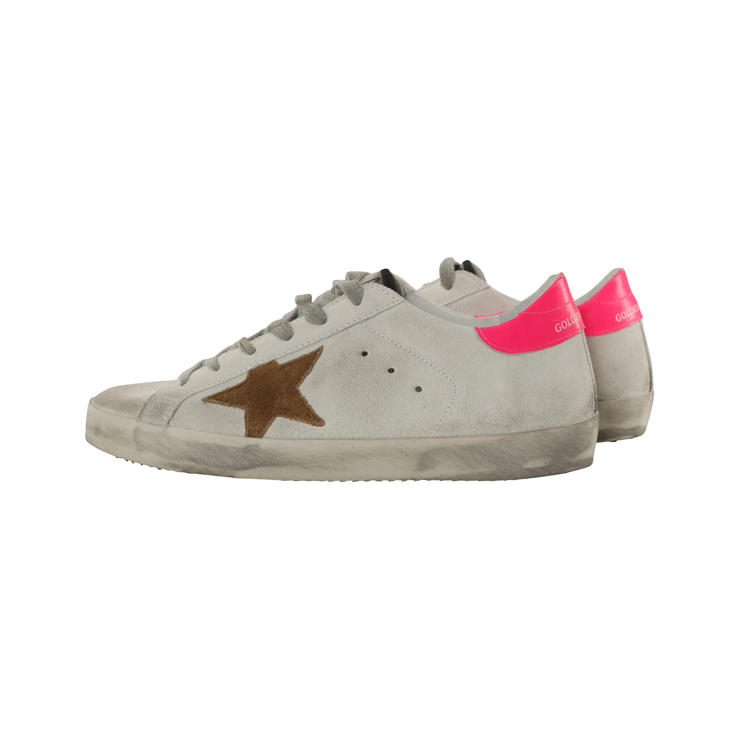 Golden Goose Sneaker Superstar White Suede/Pink