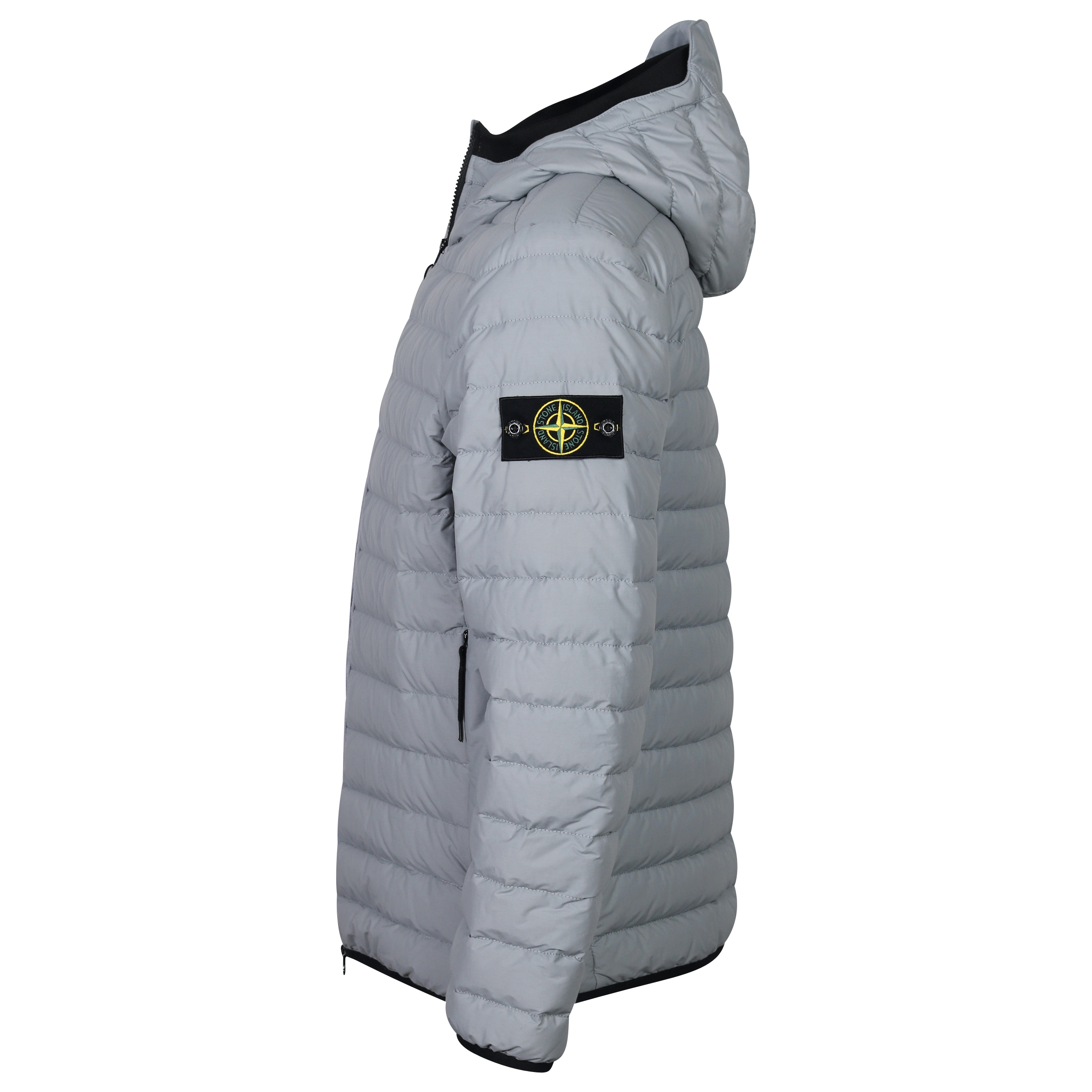 Stone Island Real Down Jacket Light Grey