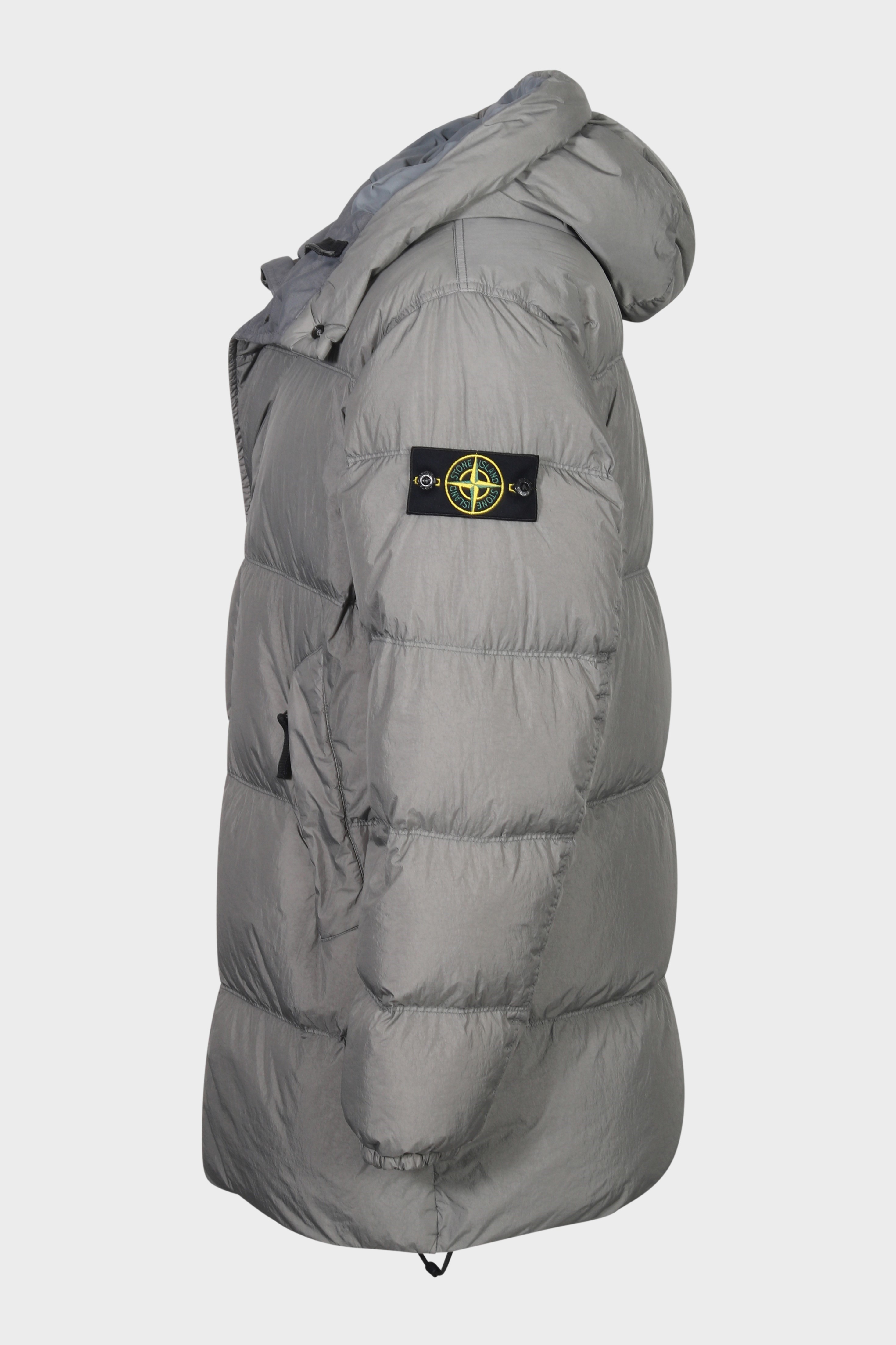 STONE ISLAND Garment Dyed Crinkle Reps Down Parka in Grey