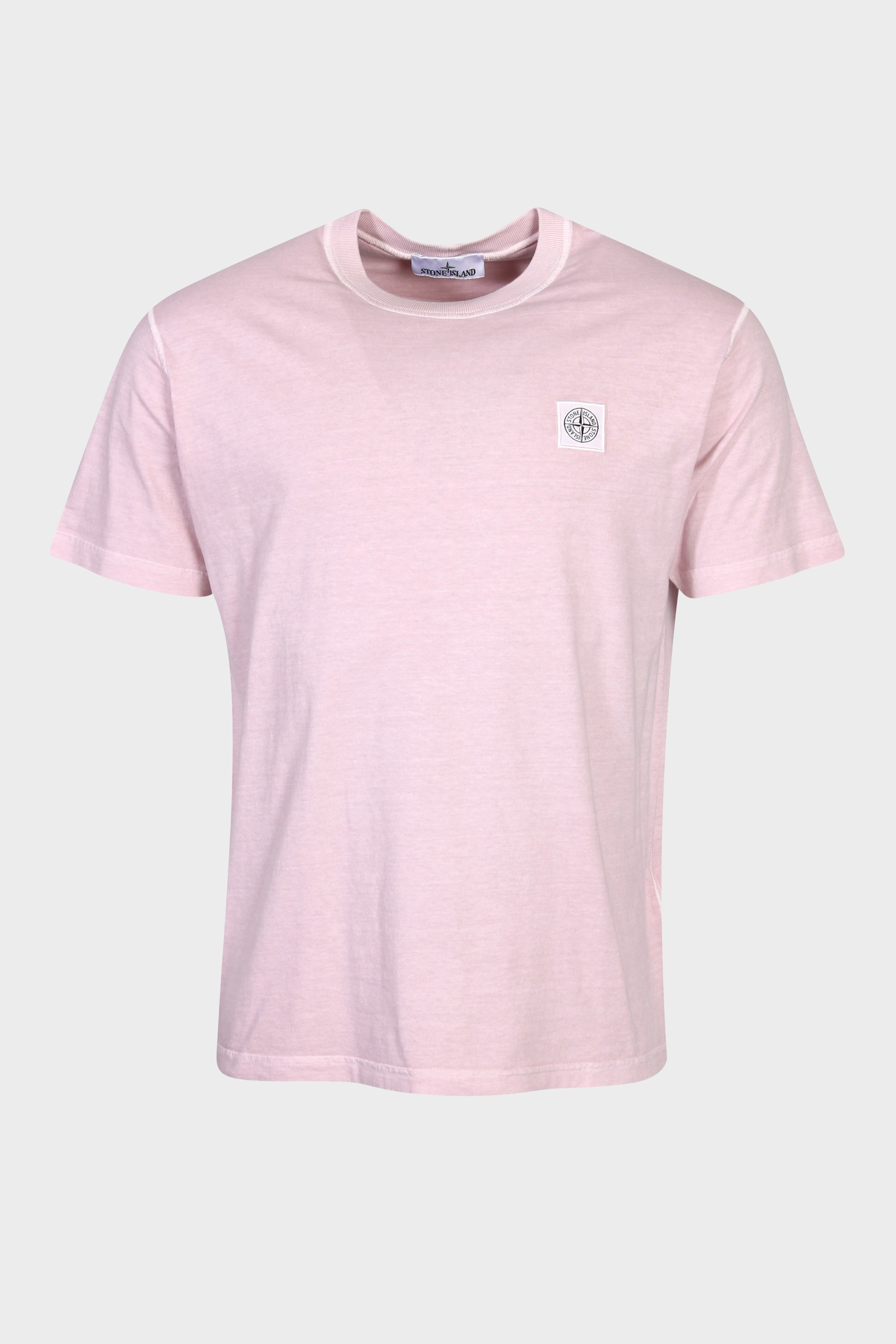 STONE ISLAND T-Shirt in Washed Light Pink 2XL