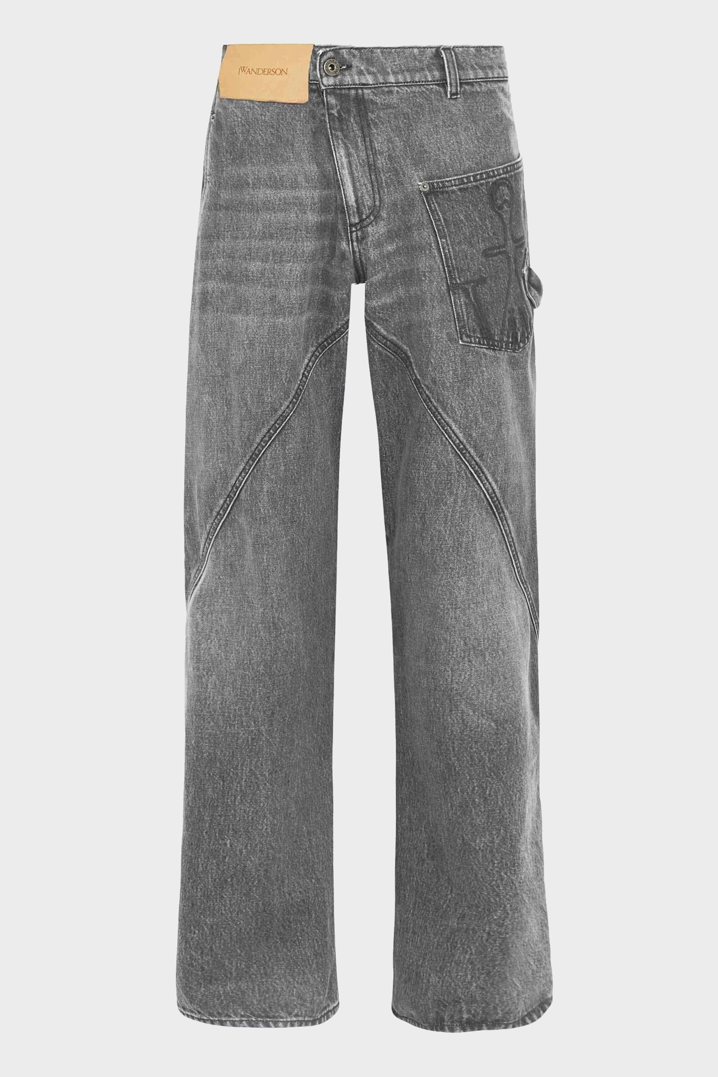 JW ANDERSON Twisted Workwear Jeans in Grey