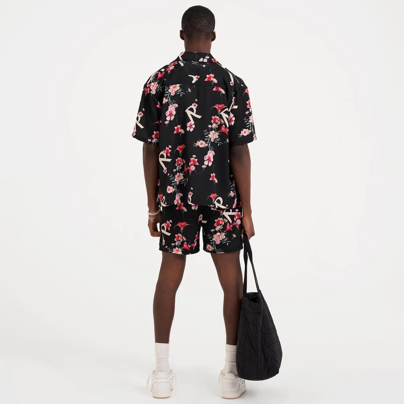 REPRESENT Floral Shorts in Black S