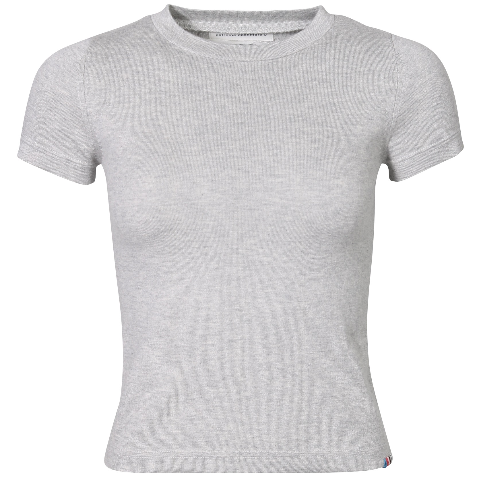 EXTREME CASHMERE Mini T-Shirt N°292 America in Grey
