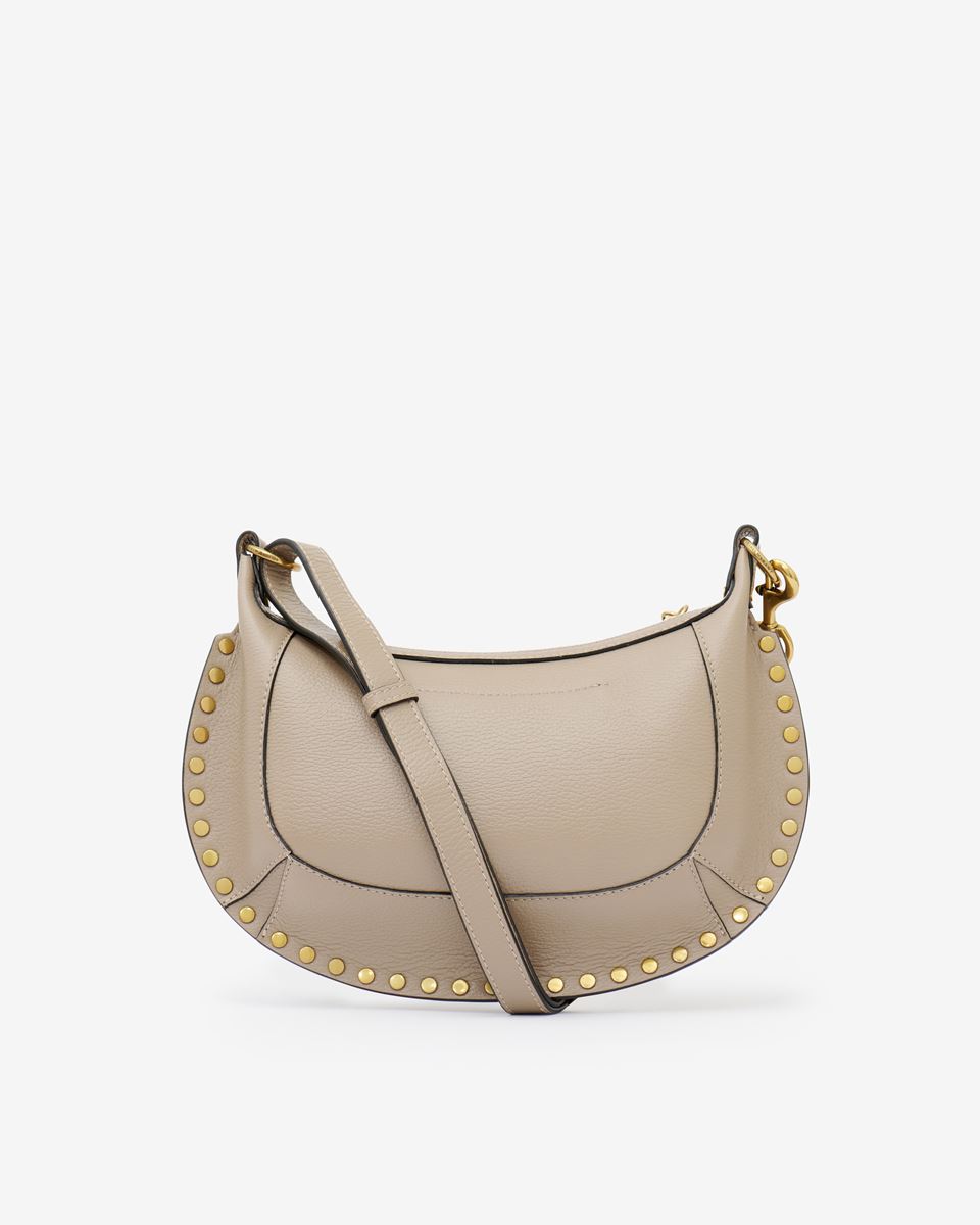 ISABEL MARANT Oskan Moon Shoulder Bag in Taupe