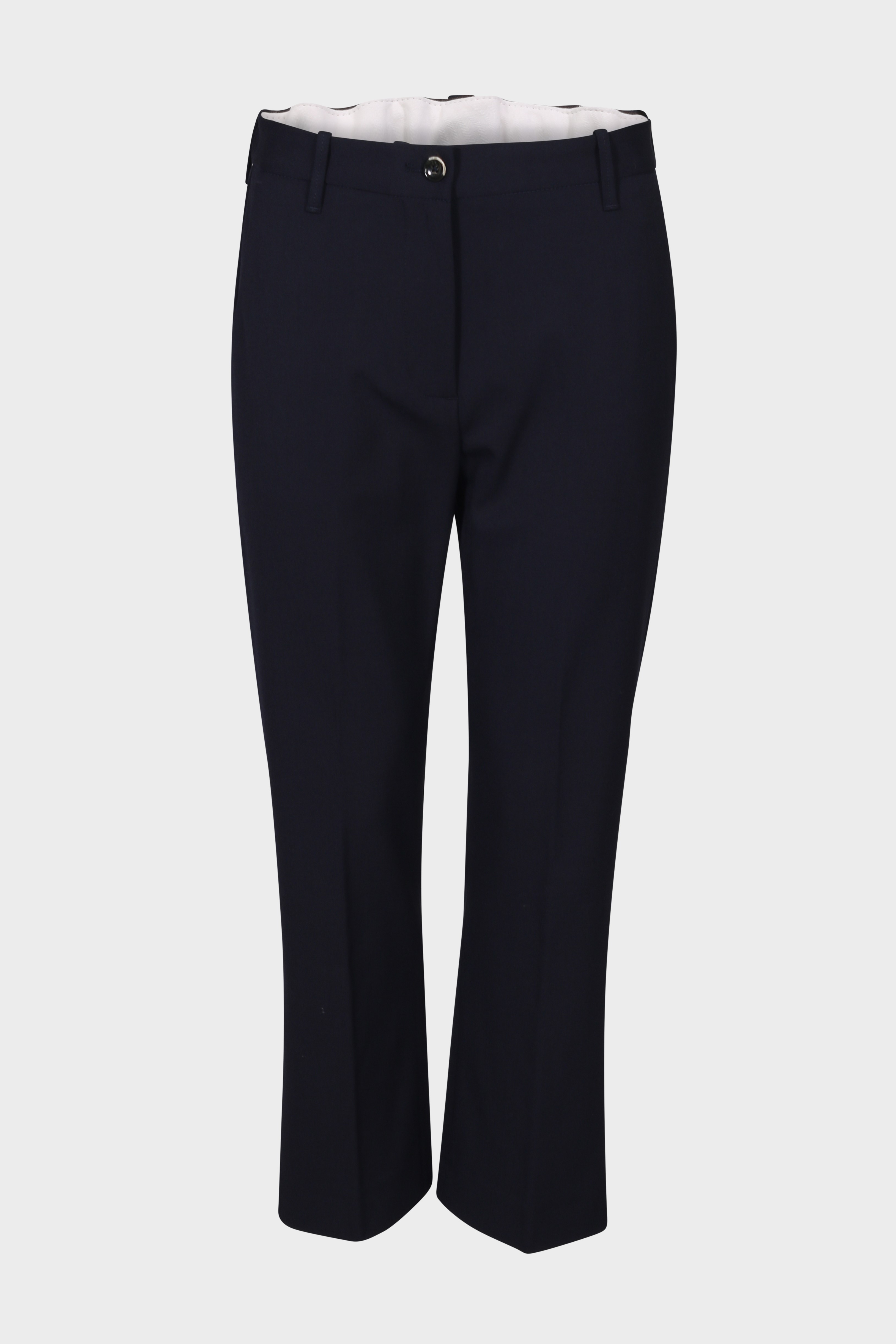 NINE:INTHE:MORNING Structured Wool Pant in Navy