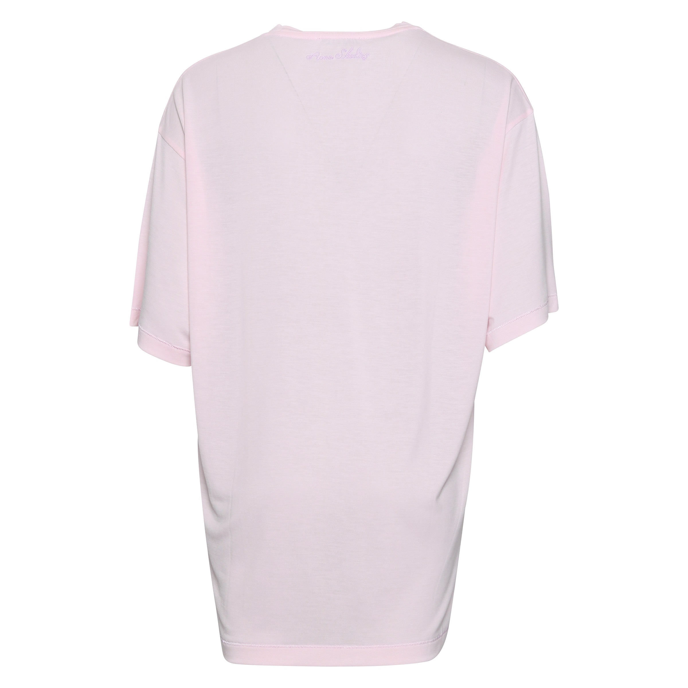 Acne Studios Oversize Logo T-Shirt in Light Purple XS