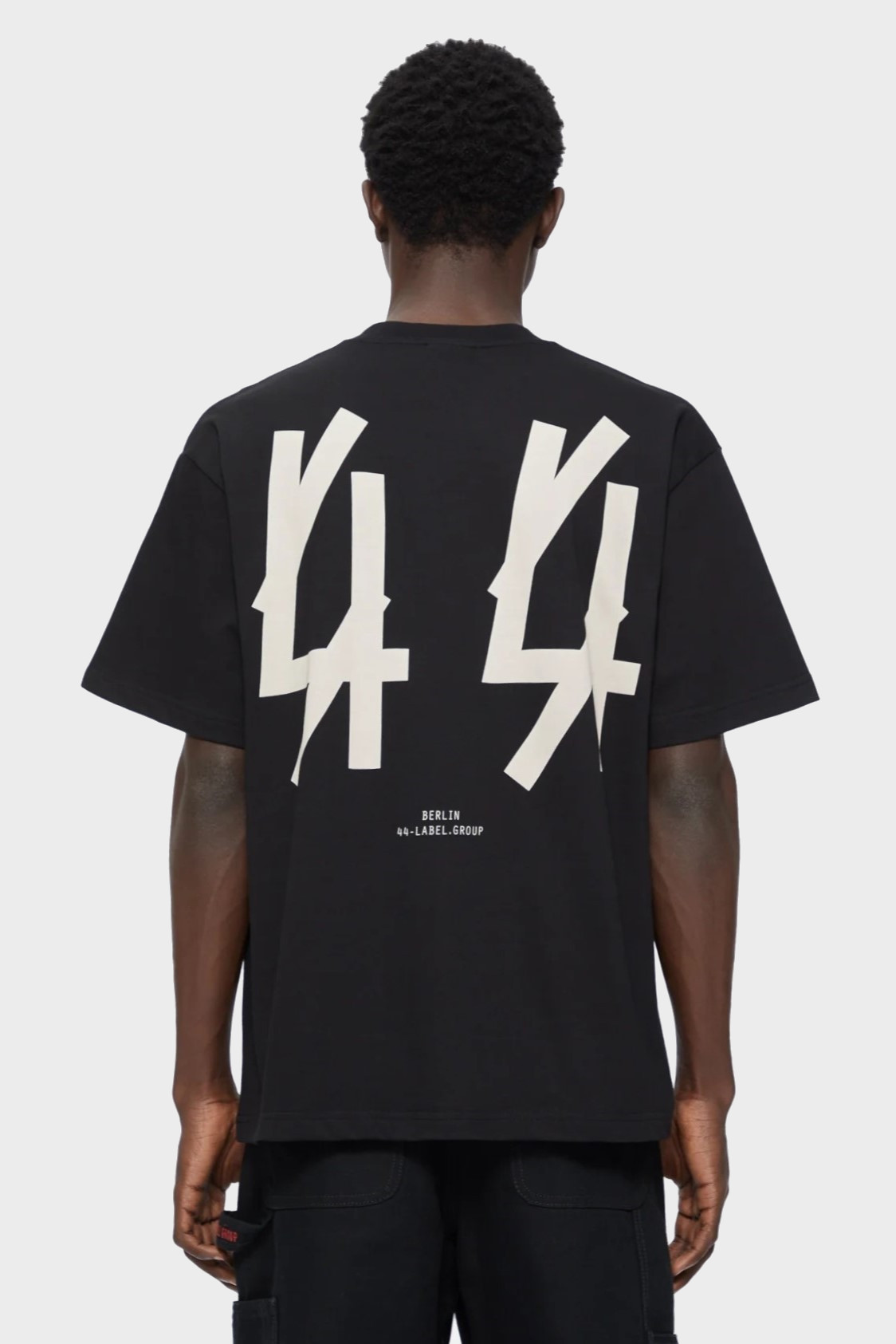 44 LABEL GROUP Classic T in Black/Dirty White