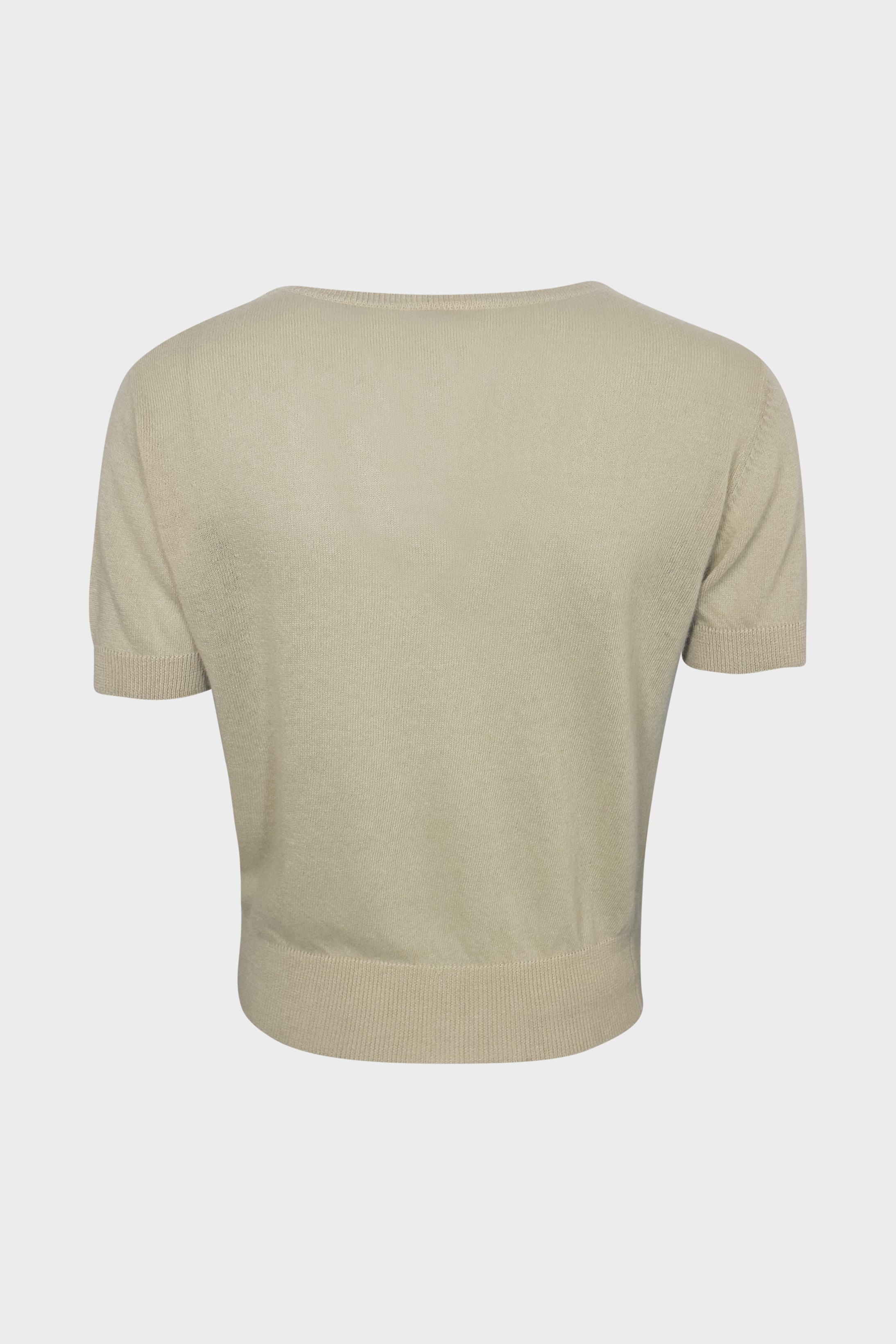 WARM ME Cashmere T-Shirt Lin in Sand L
