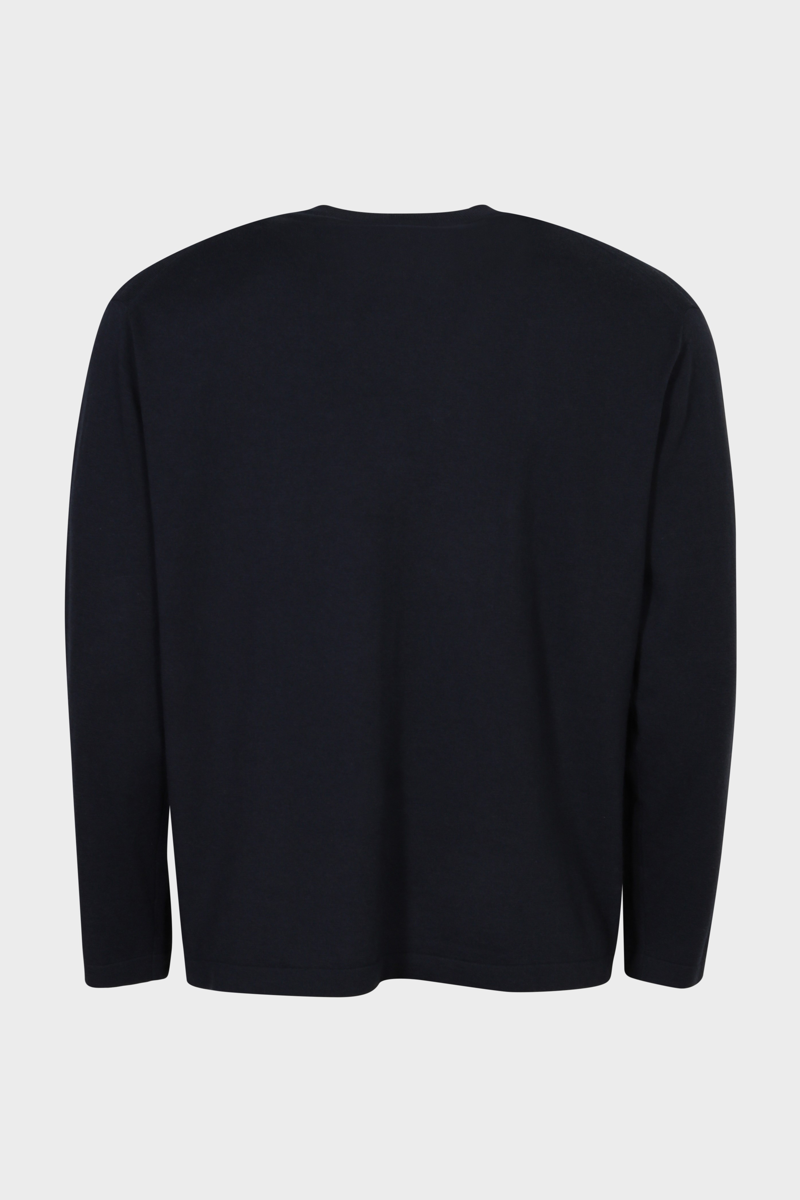 LISA YANG Brendan Cotton Cashmere Pullover in Ink Blue