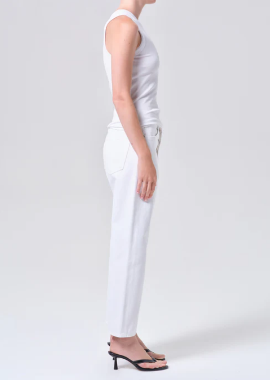 AGOLDE 90's Crop Jeans in Marshmallo