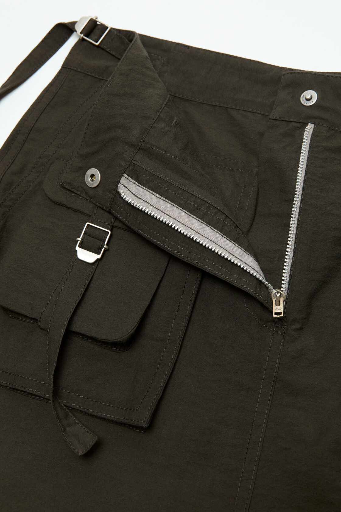 ACNE STUDIOS Cargo Skirt in Dark Grey 38