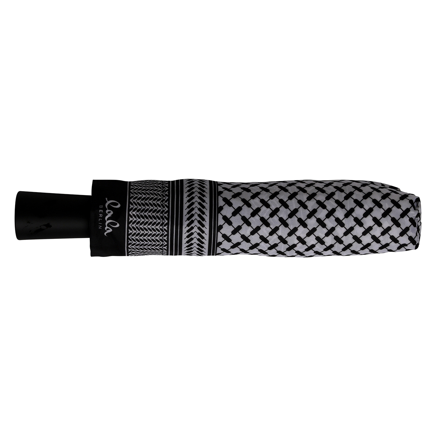Lala Berlin Umbrella Ulla Black/Offwhite Kufiya