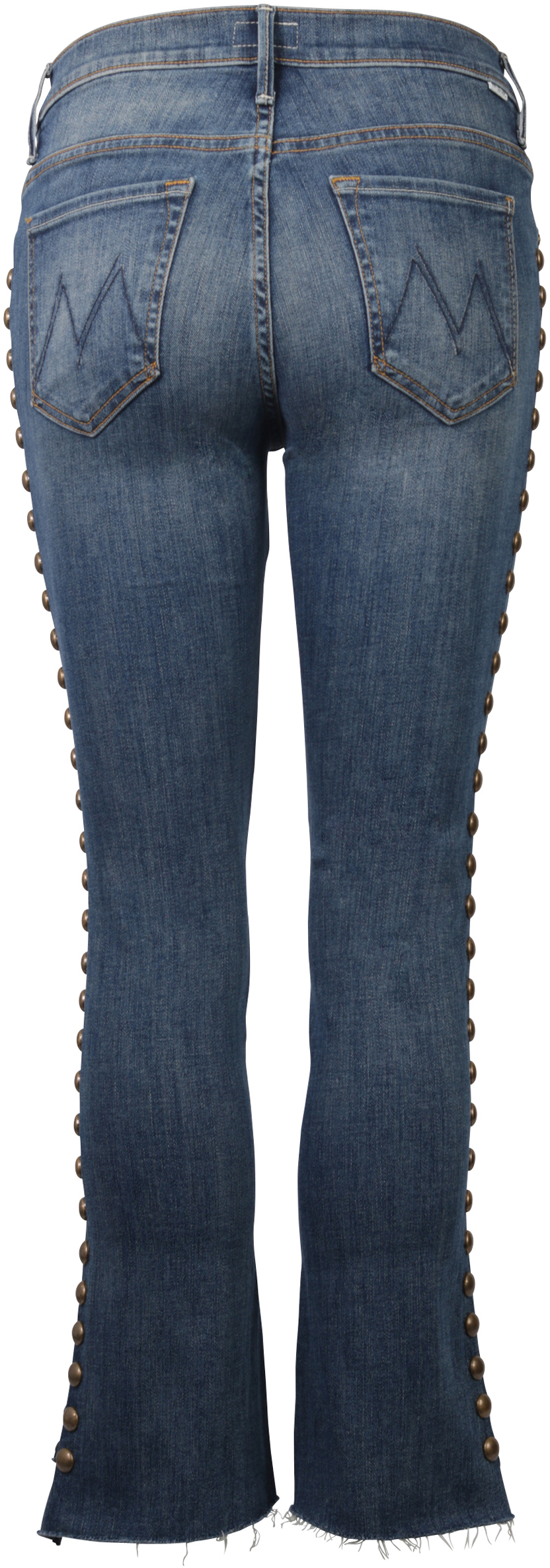 Mother Jeans Stud Insider Crop blau