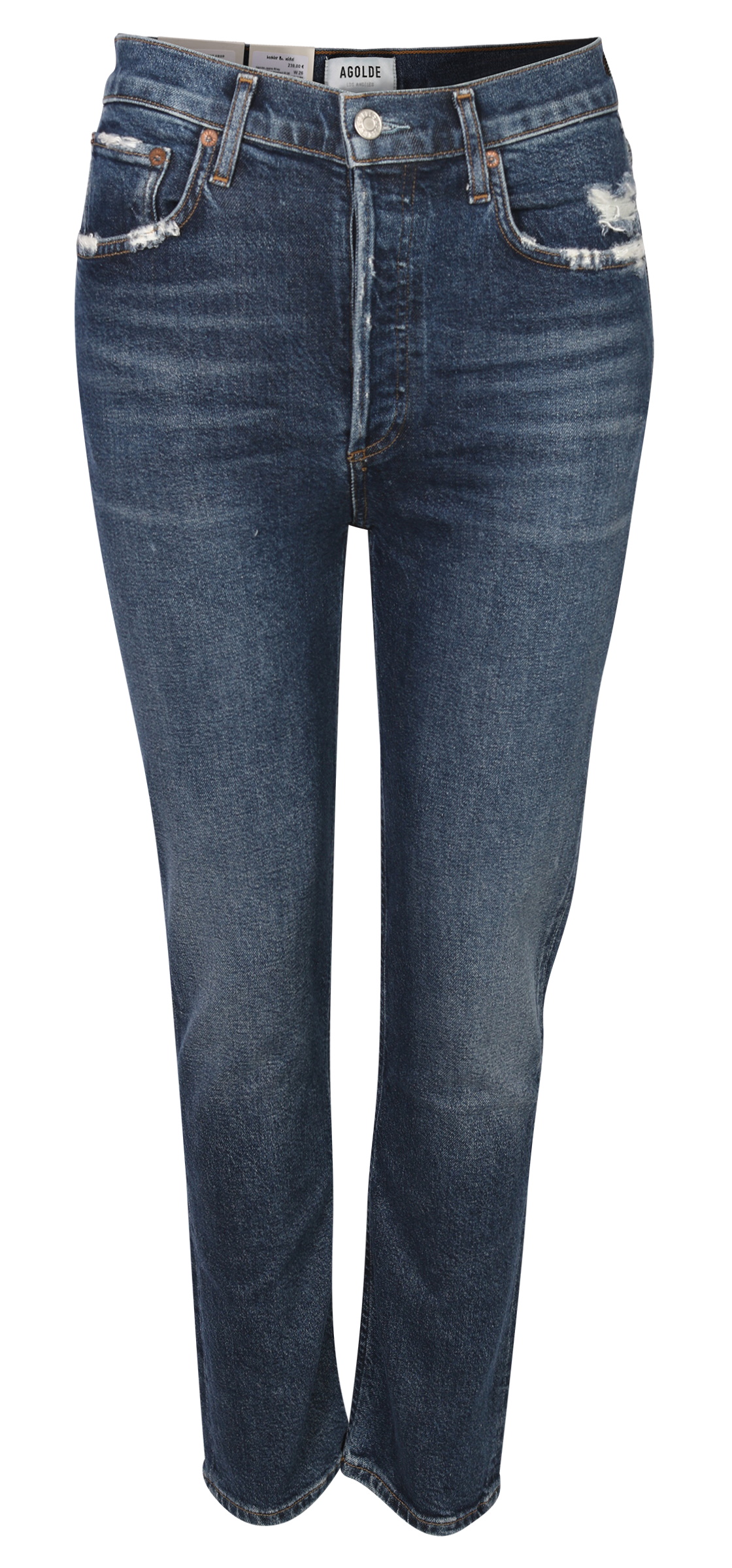 Agolde Jeans Riley Pastime Blue Washed