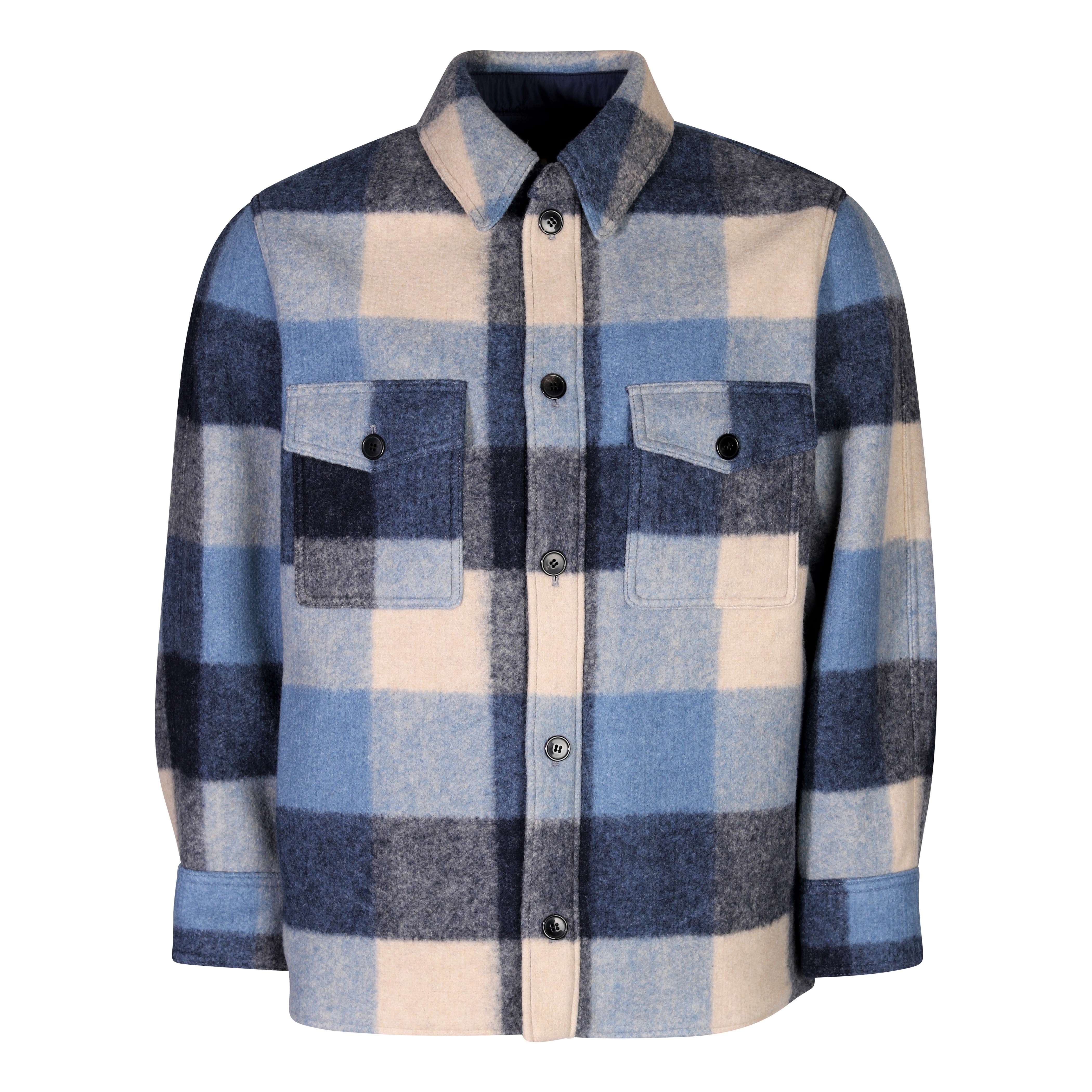 Isabel Marant Check Overshirt Kervon in Blue