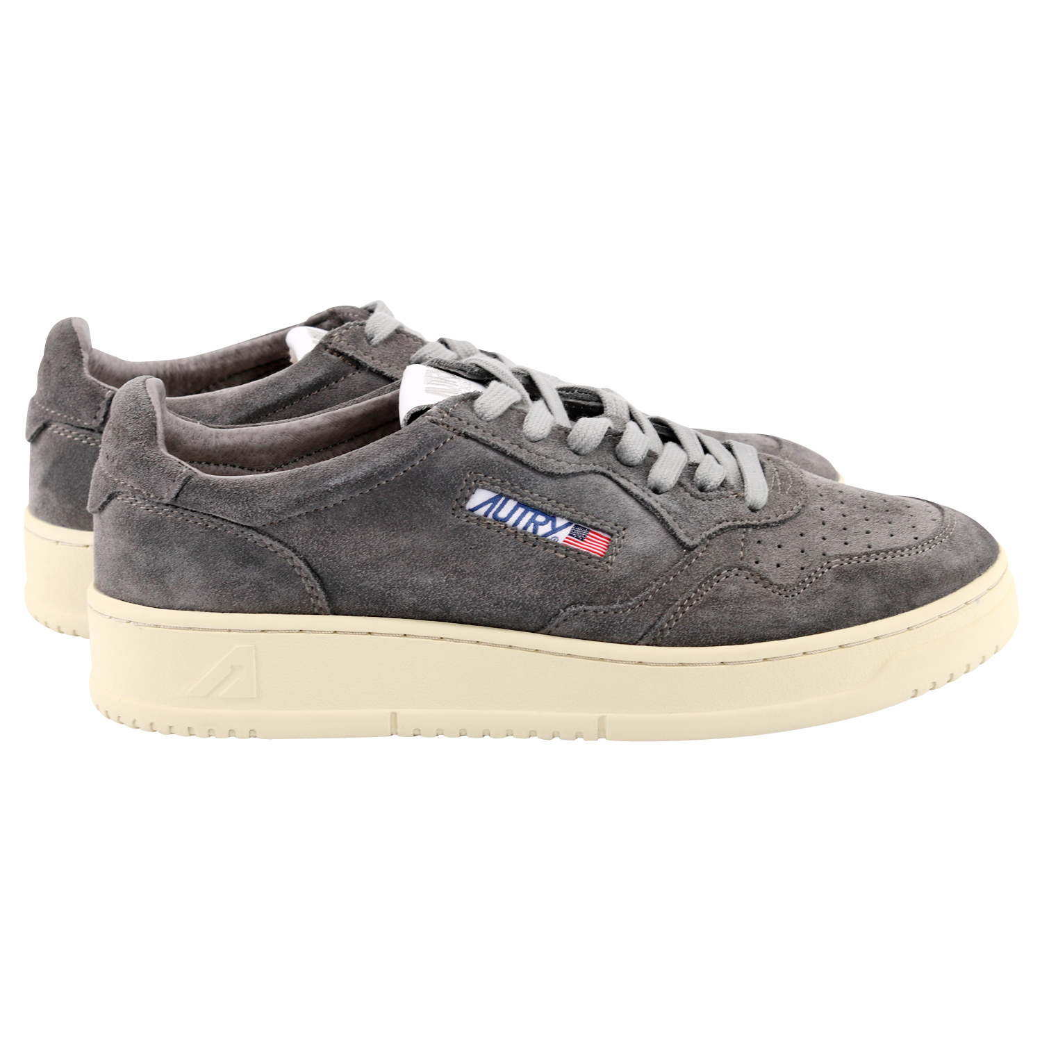 Autry Action Shoes Vintage Sneaker Suede Grey