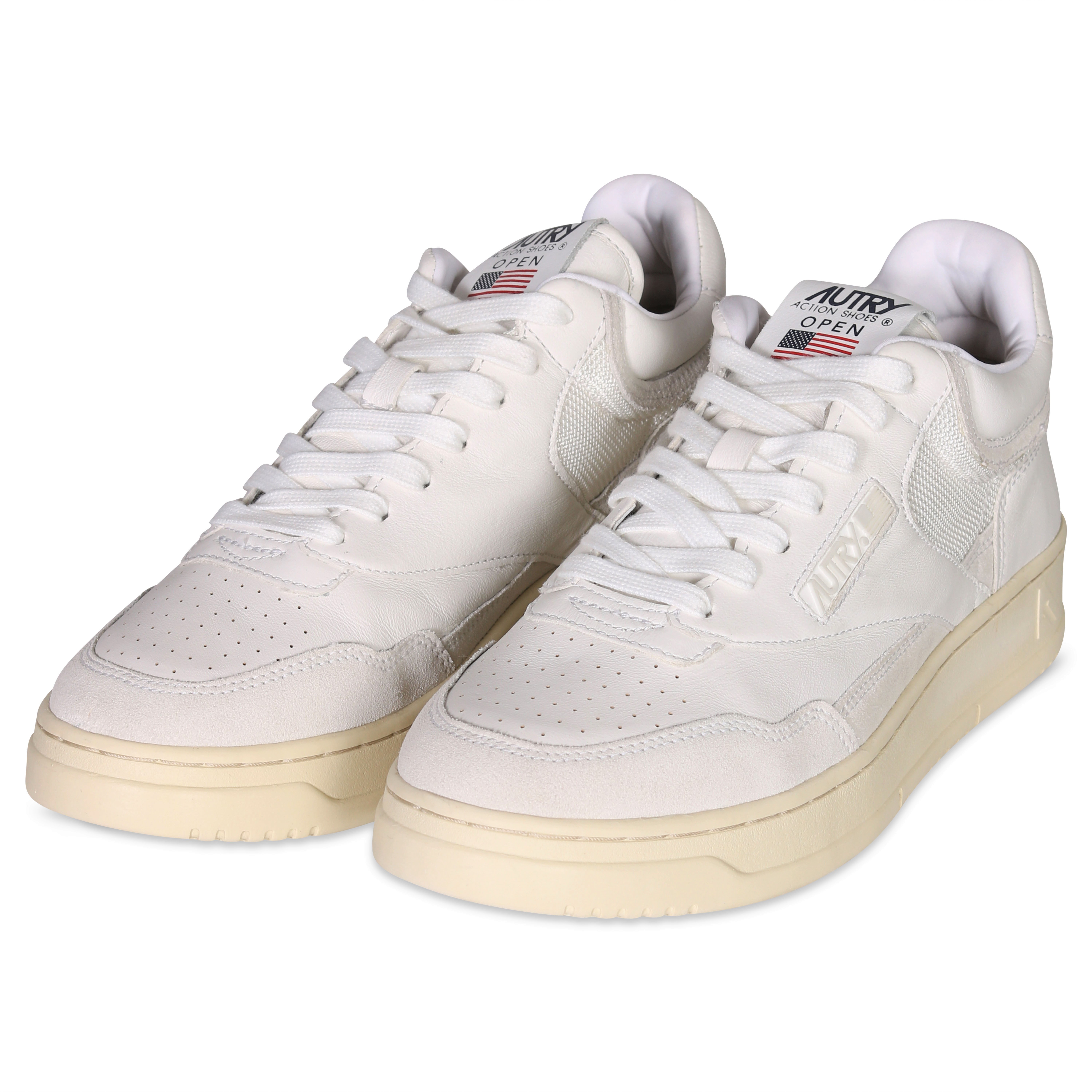 Autry Action Shoes Mid Open All White 35
