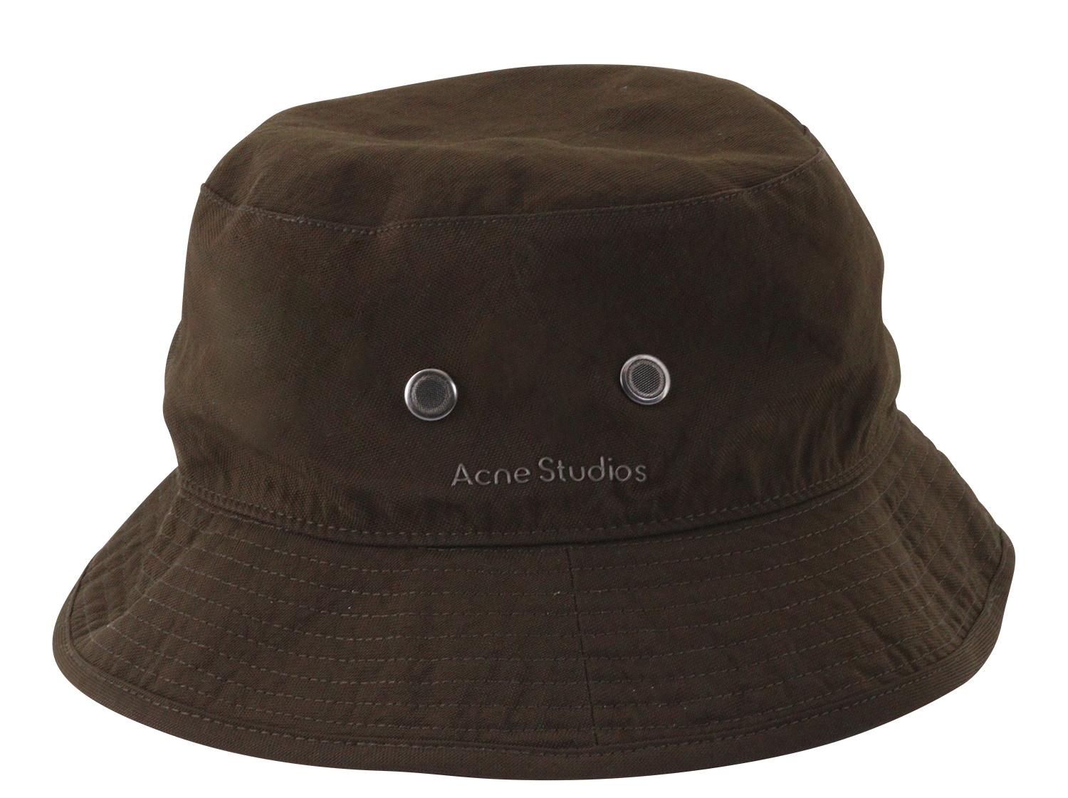 Acne Studios Hat Brimmo Nylon Piquet Cedar Green