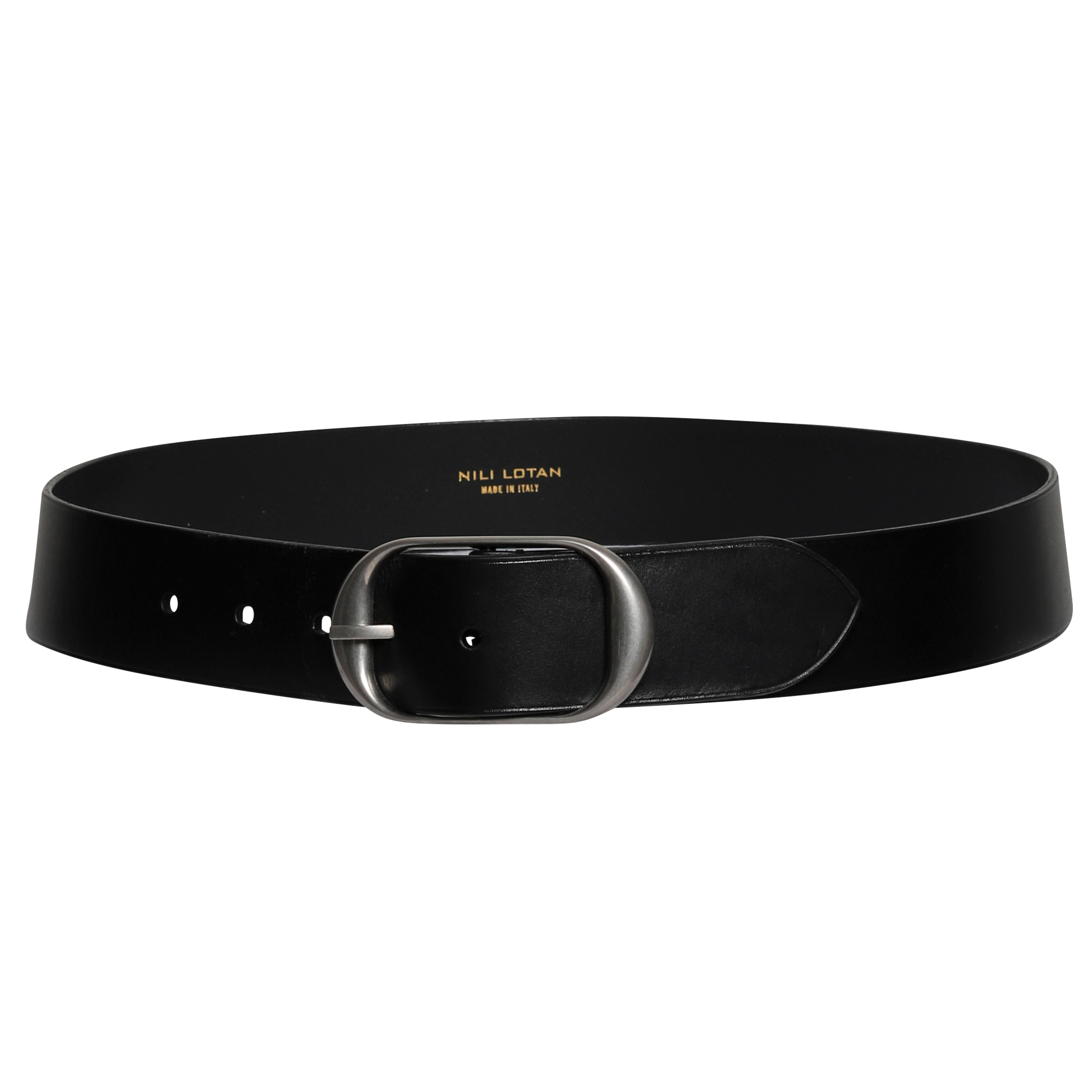 NILI LOTAN Nili Belt in Black Silver 80 NILI LOTAN Nili Belt in Black Silver 95