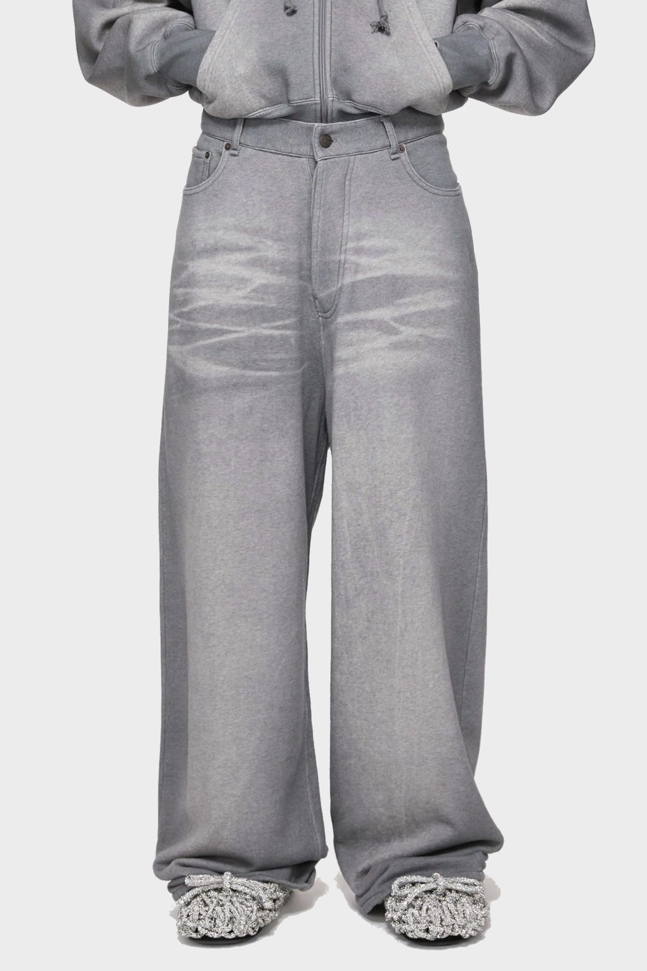 ACNE STUDIOS Sweat Pant in Grey Melange