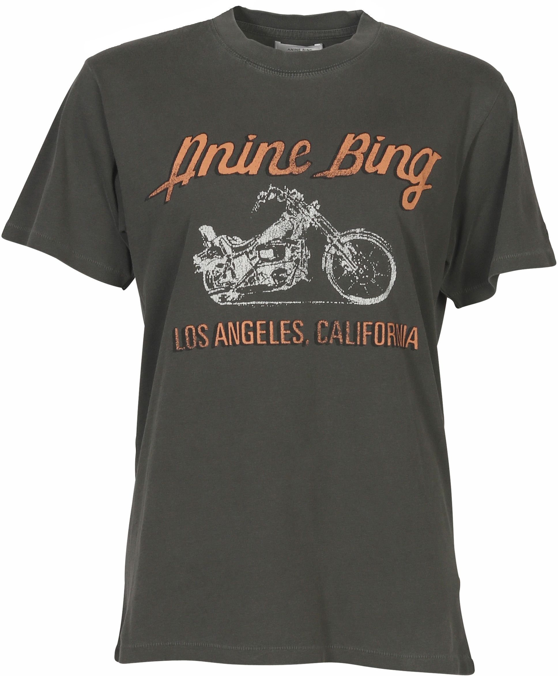 Anine Bing Lili Tee Motorcycle Charcoal