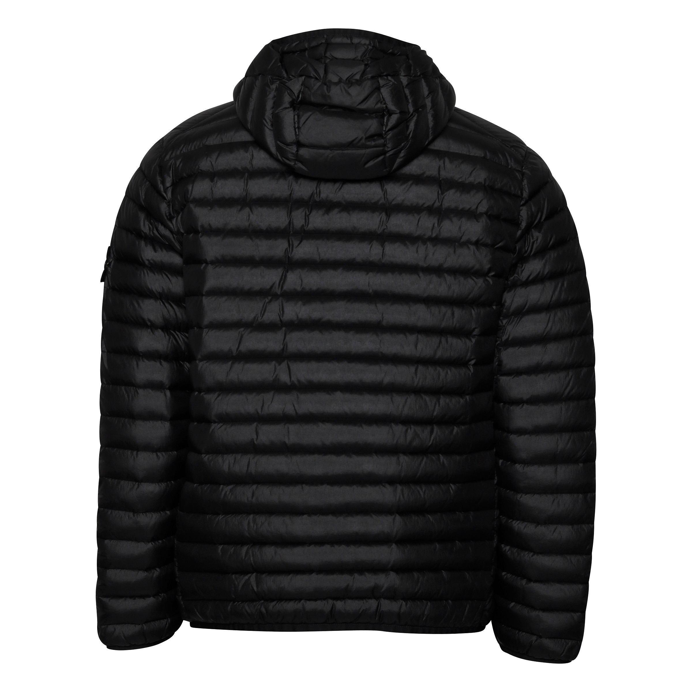 Stone Island Hooded Real Down Jacket in Black 2XL