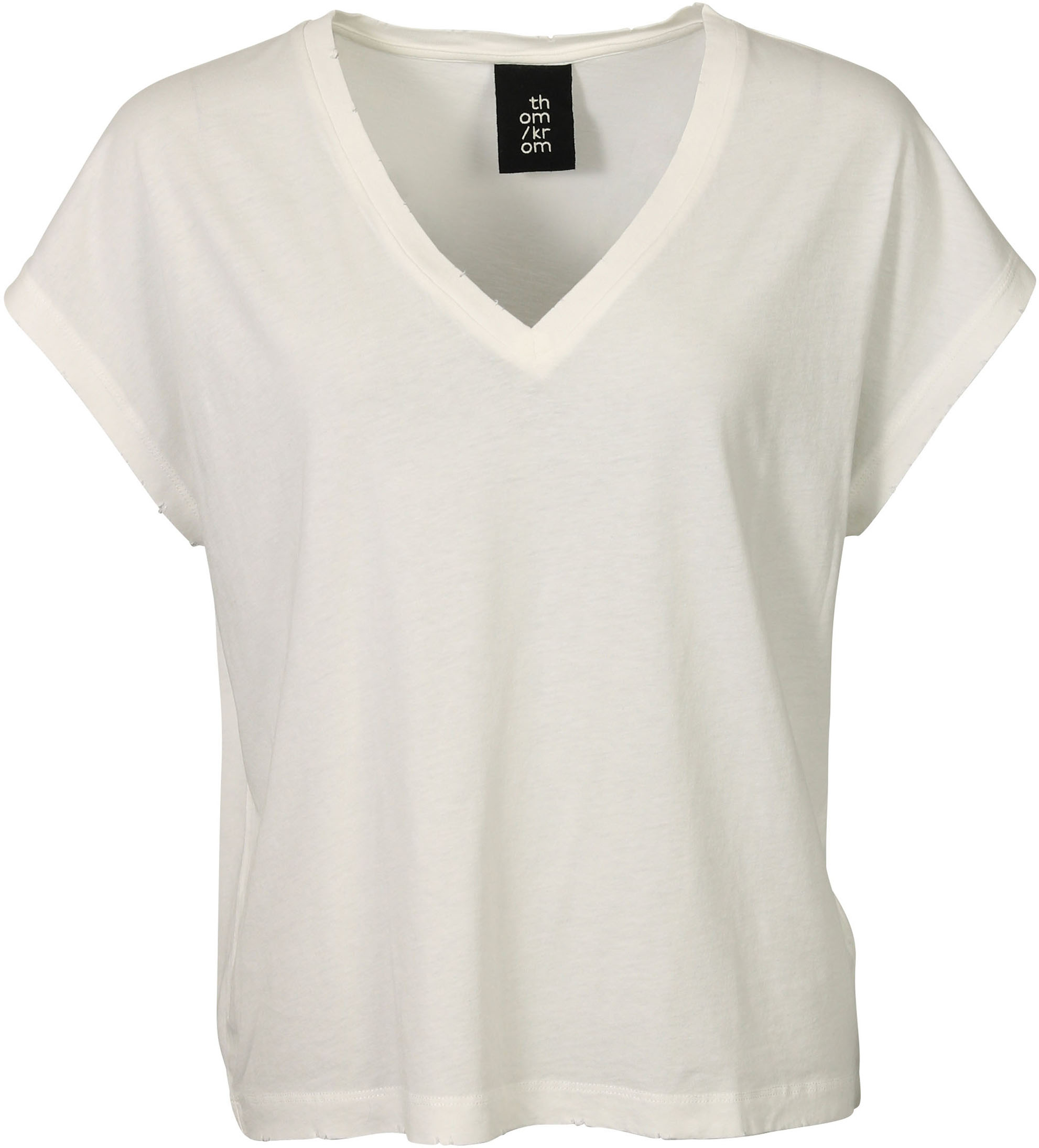 Thom Krom V Neck T-Shirt Offwhite