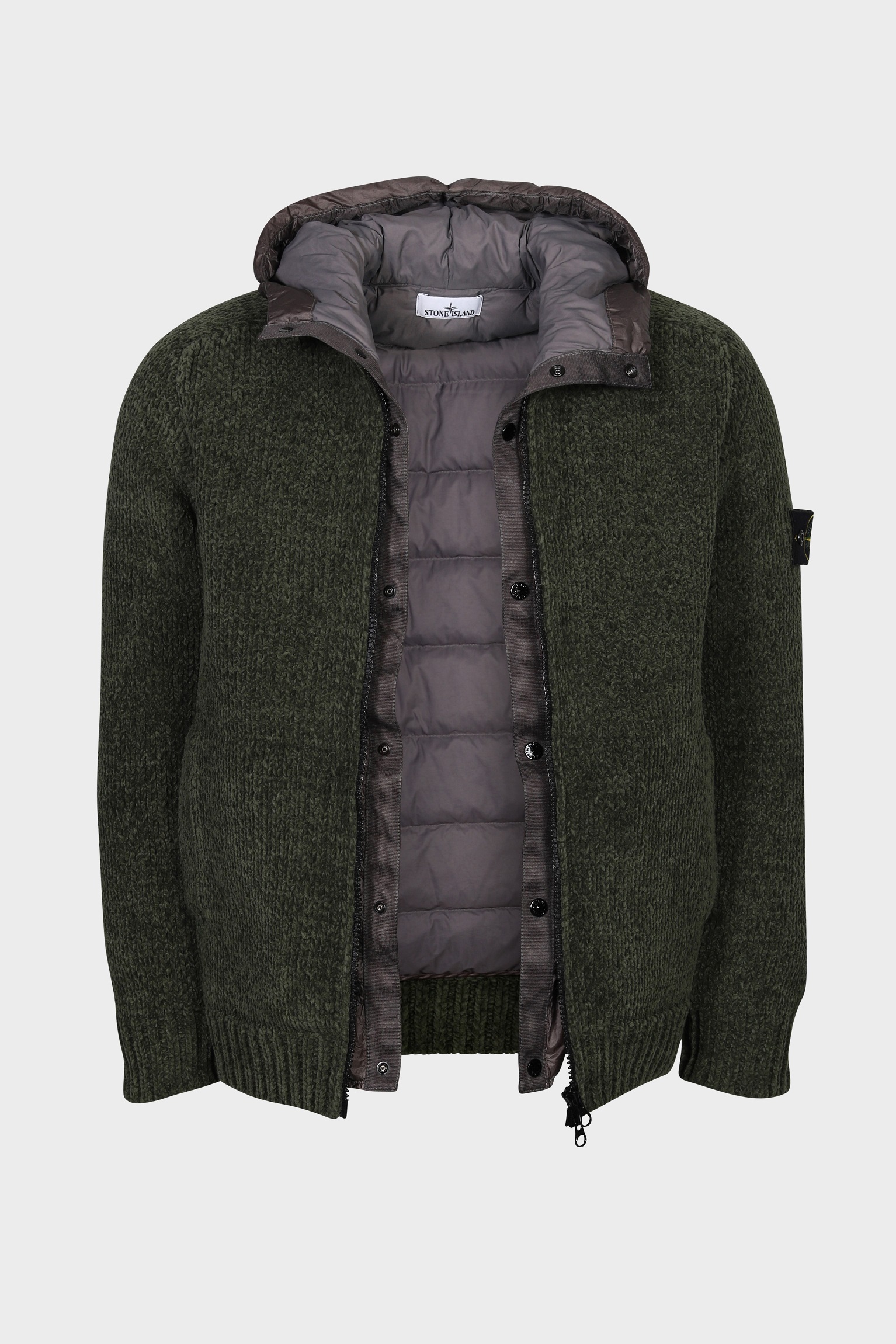 STONE ISLAND The President Chenille Jacket in Olive