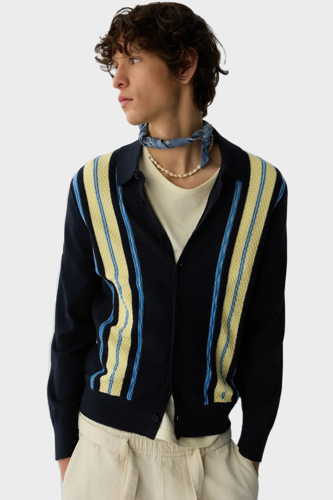 GUEST IN RESIDENCE Baja Plaza Shirt in Midnight Combo