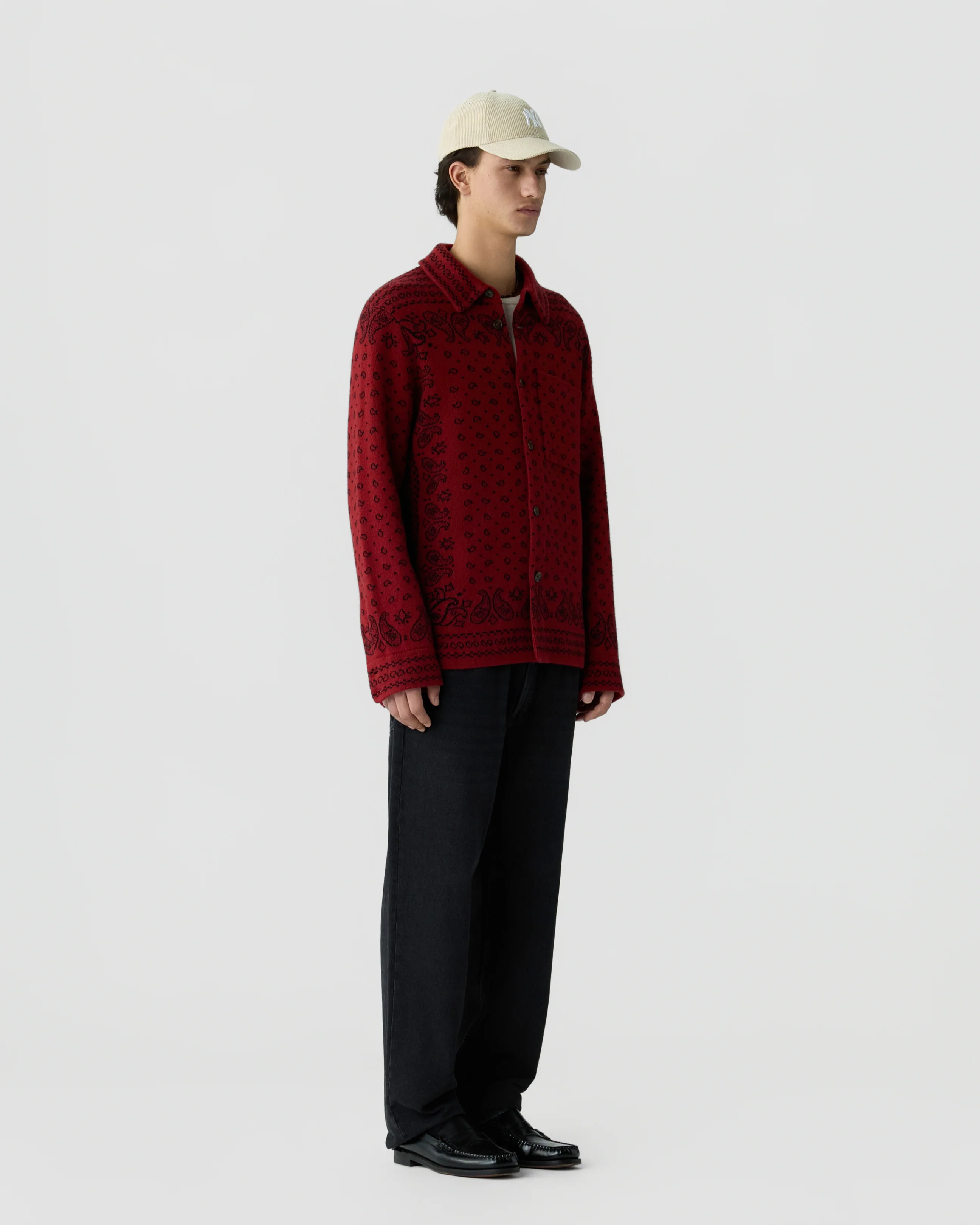 GUEST IN RESIDENCE Wild Rag Work Shirt Red Combo