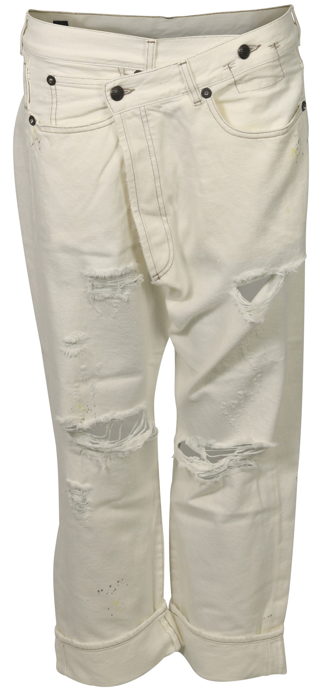 R13 Crossover Jeans Offwhite