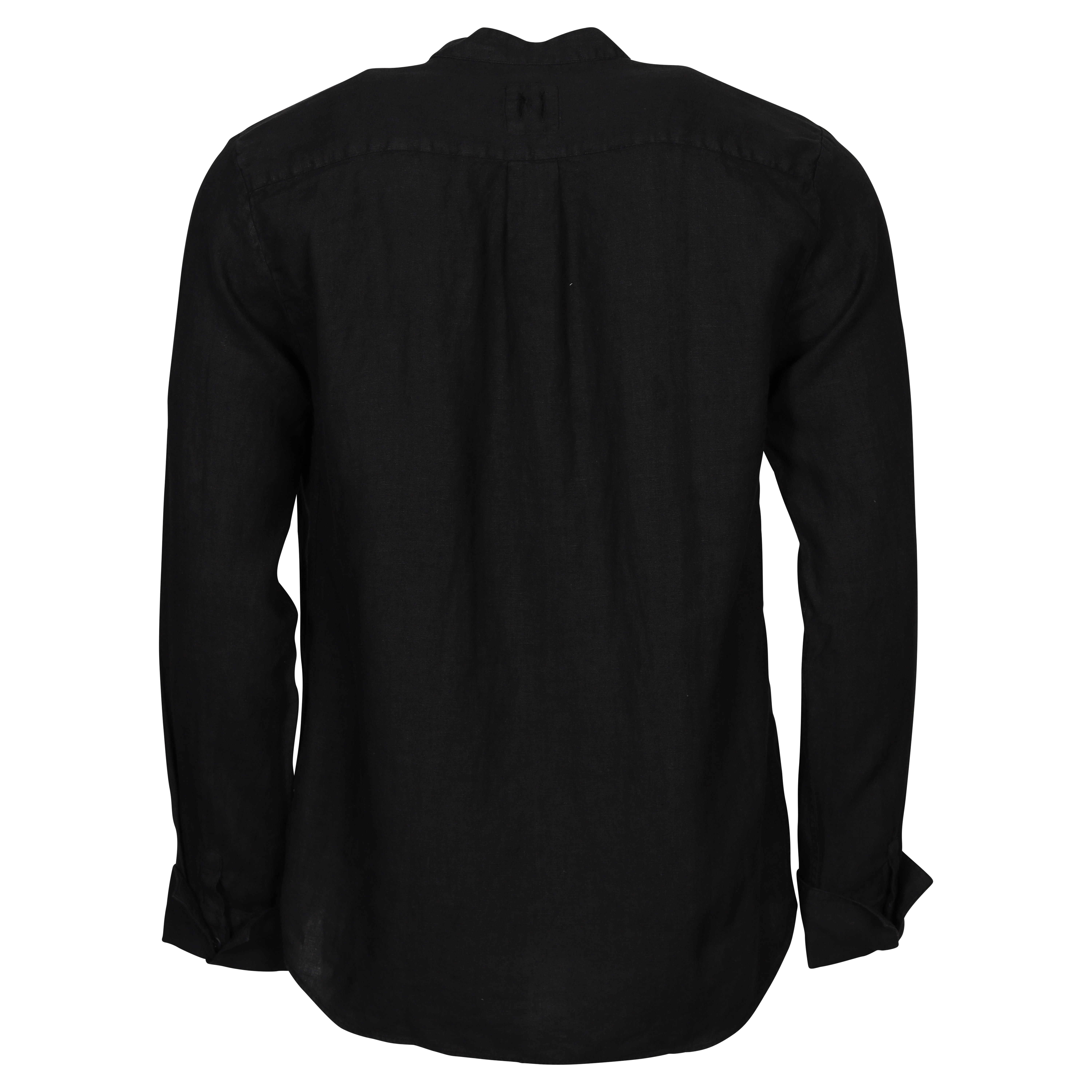 Hannes Roether Linen Tunic Shirt in Black
