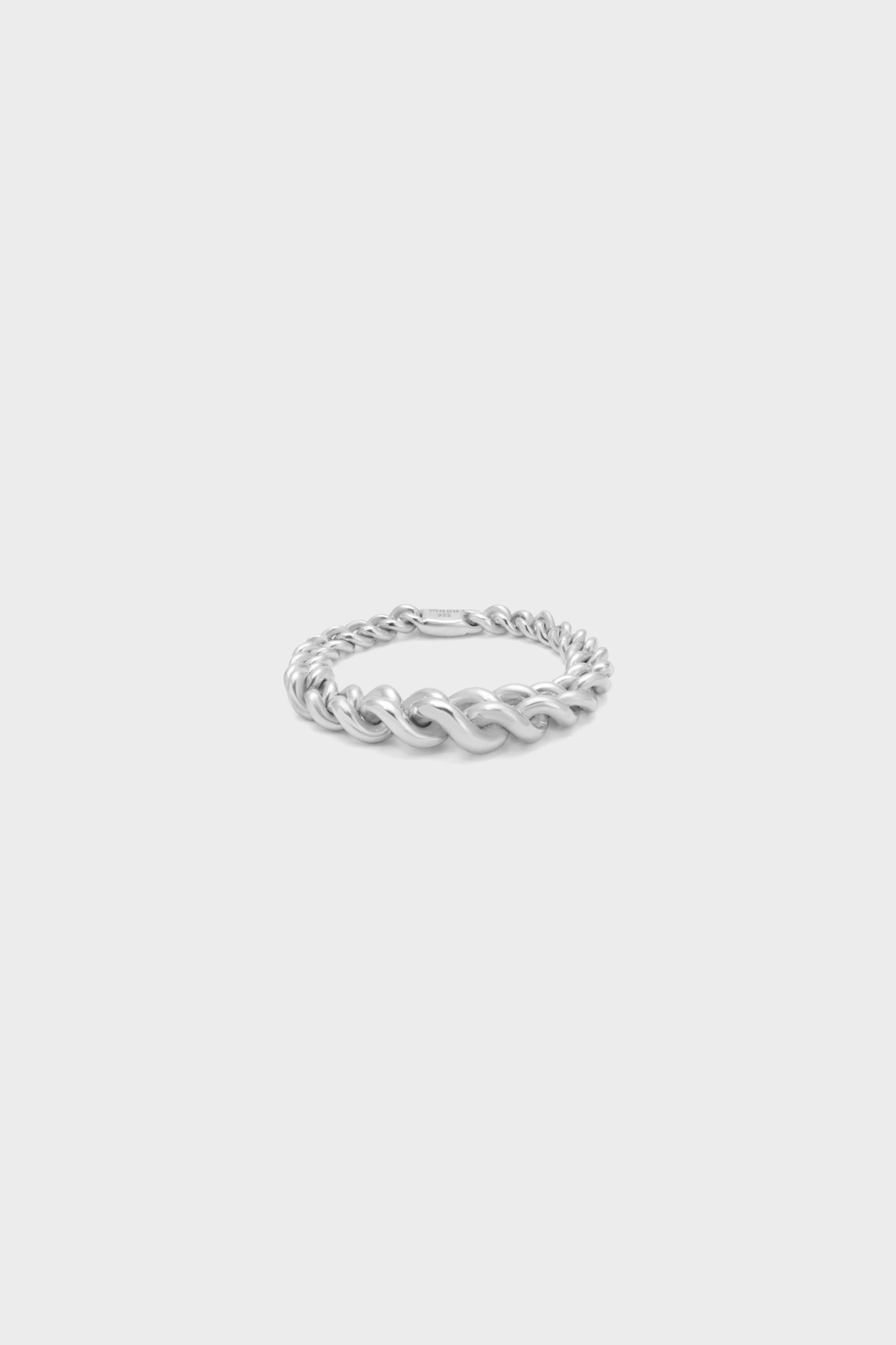 MAOR Curb Chain Ring Small Scale in 925 Sterling Silver