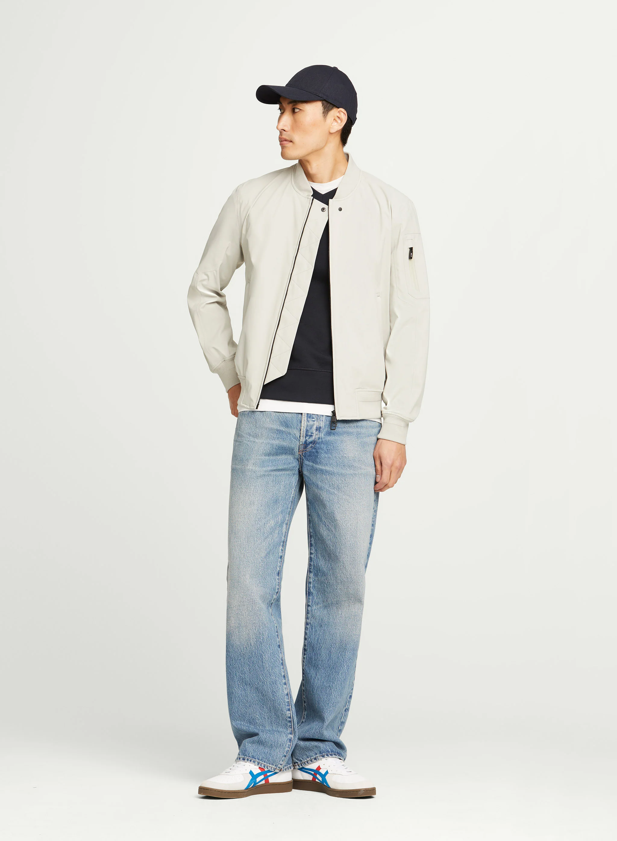 G-LAB Motion II Softech Bomber Jacket in Chalk G-LAB Motion II Softech Bomber Jacket in Chalk