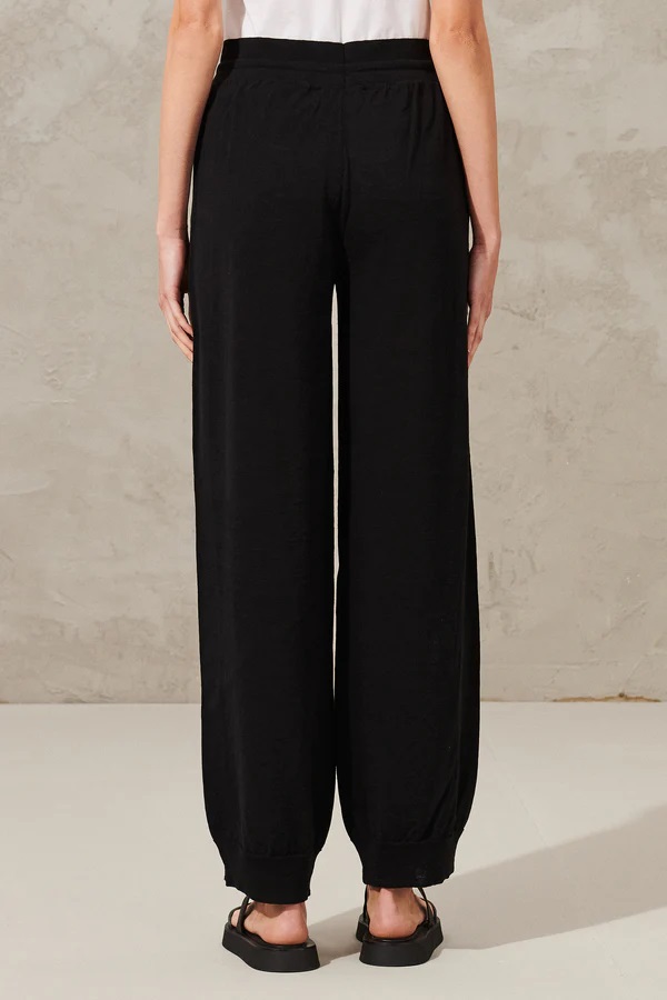 TRANSIT PAR SUCH Wide Knit Pant in Black L