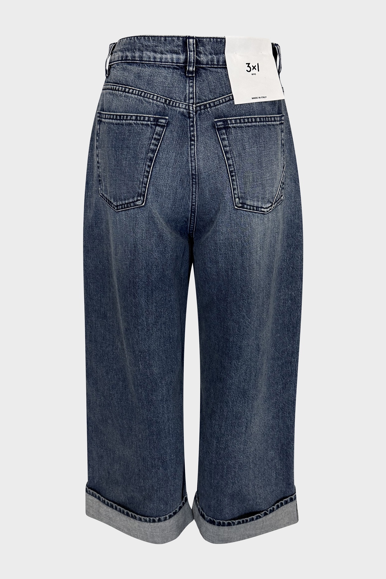 3X1 NYC Jeans Baby Skater Cuffed in Dark Lagoon