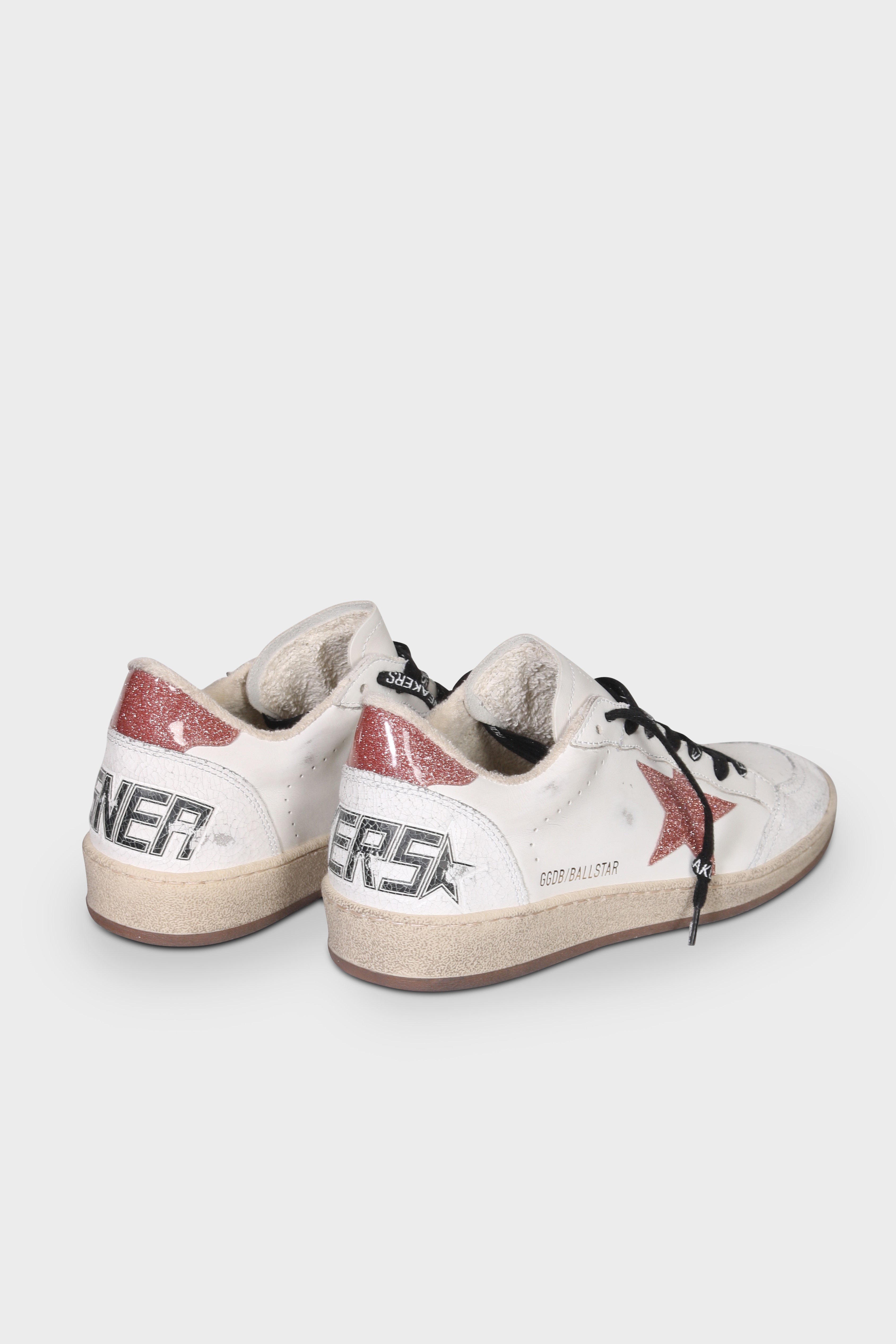 GOLDEN GOOSE Sneaker Ballstar in White/Peach 40