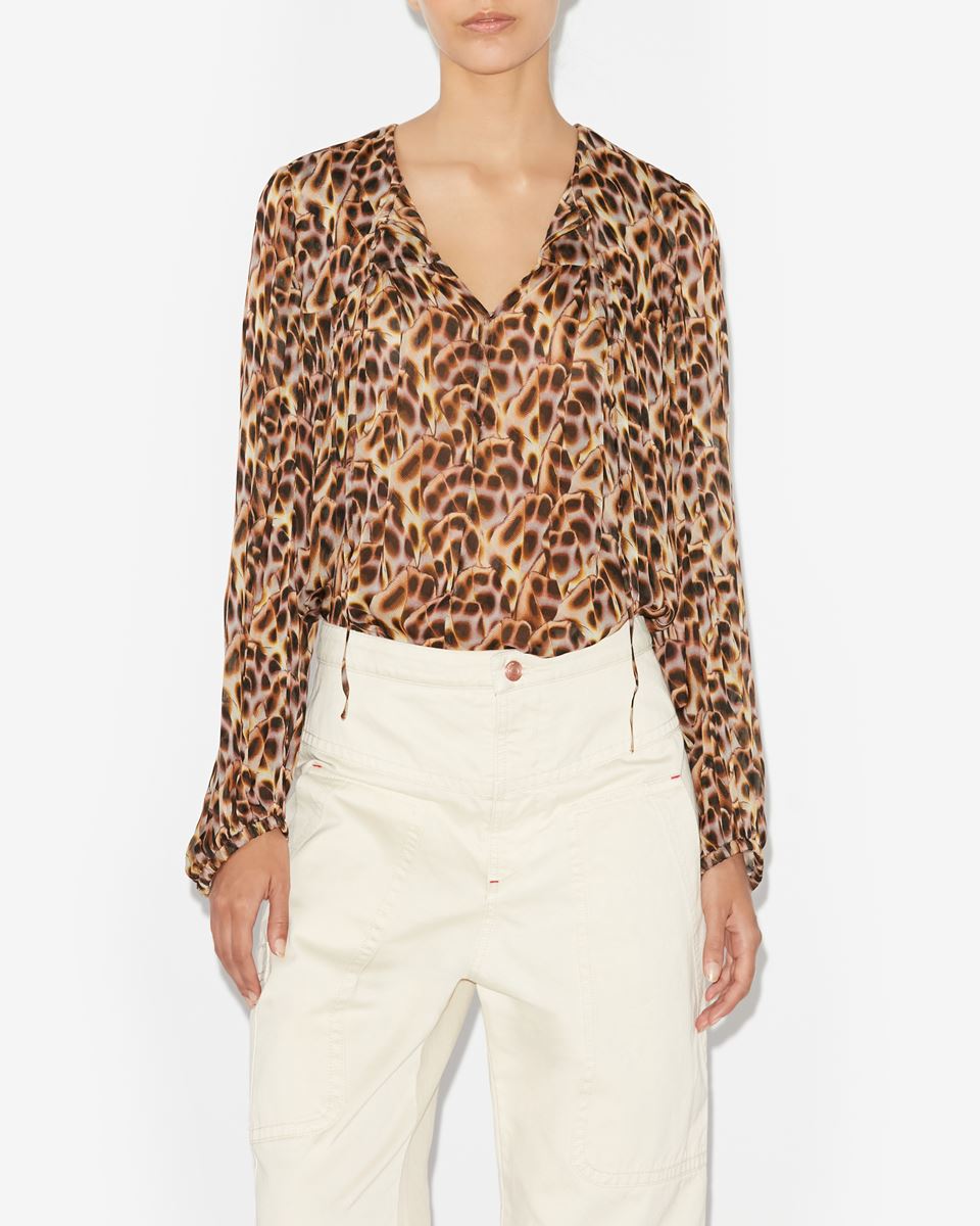 ISABEL MARANT ÉTOILE Daytonea Top in Ochre