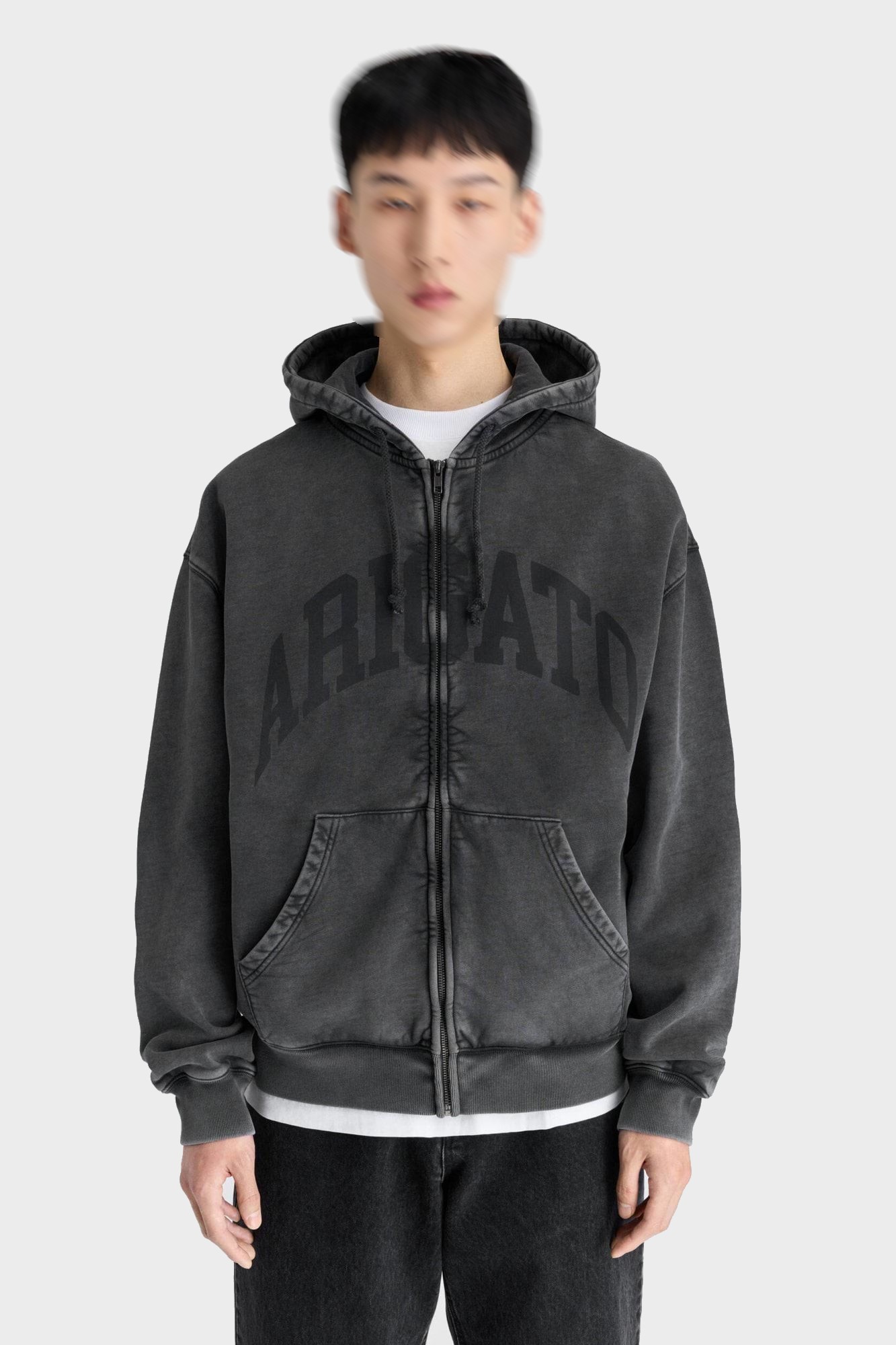 AXEL ARIGATO Link Zip Hoodie in Black M